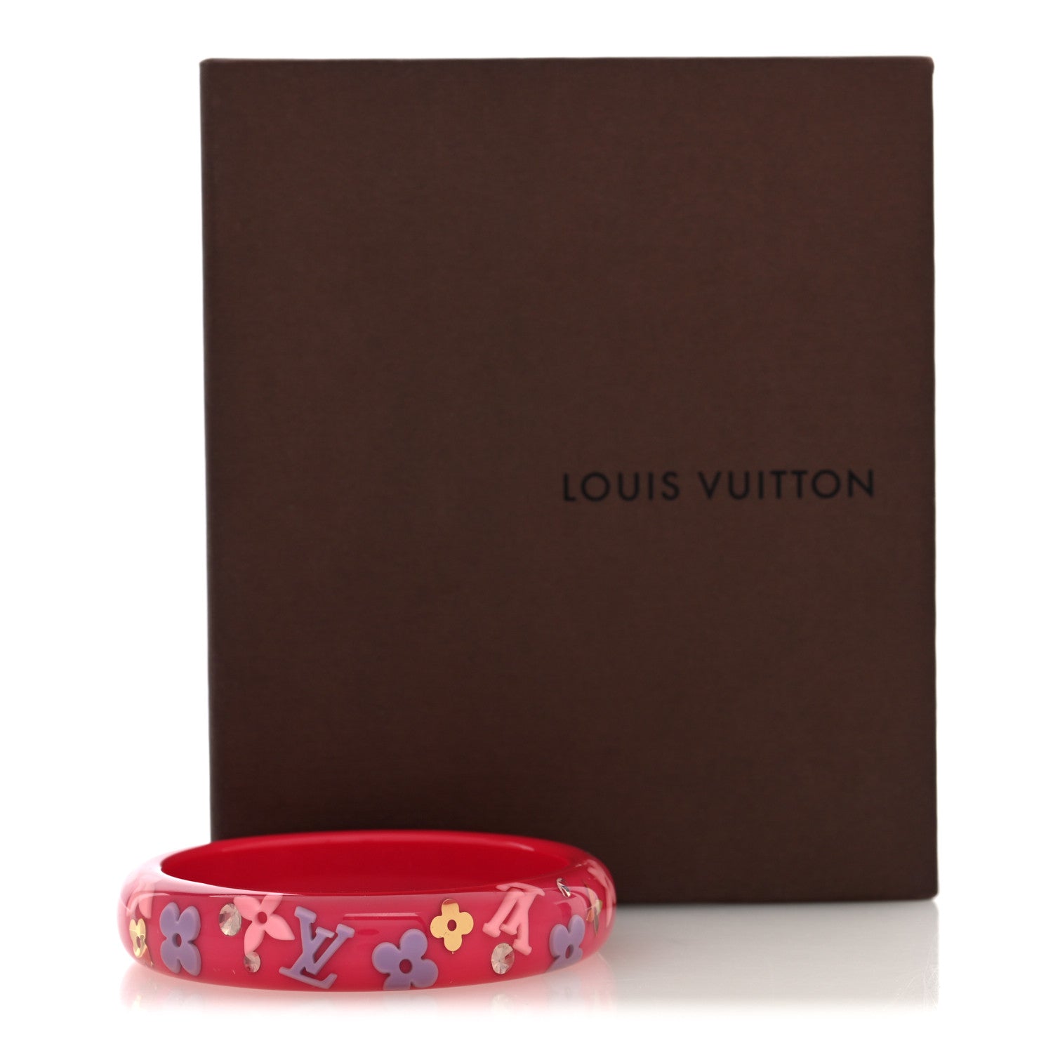 Resin Swarovski Large Inclusion Bracelet GM Rose Pop