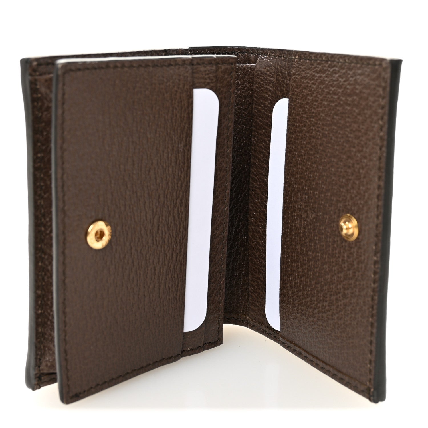 GG Supreme Monogram Web Ophidia Card Case Beige New Acero