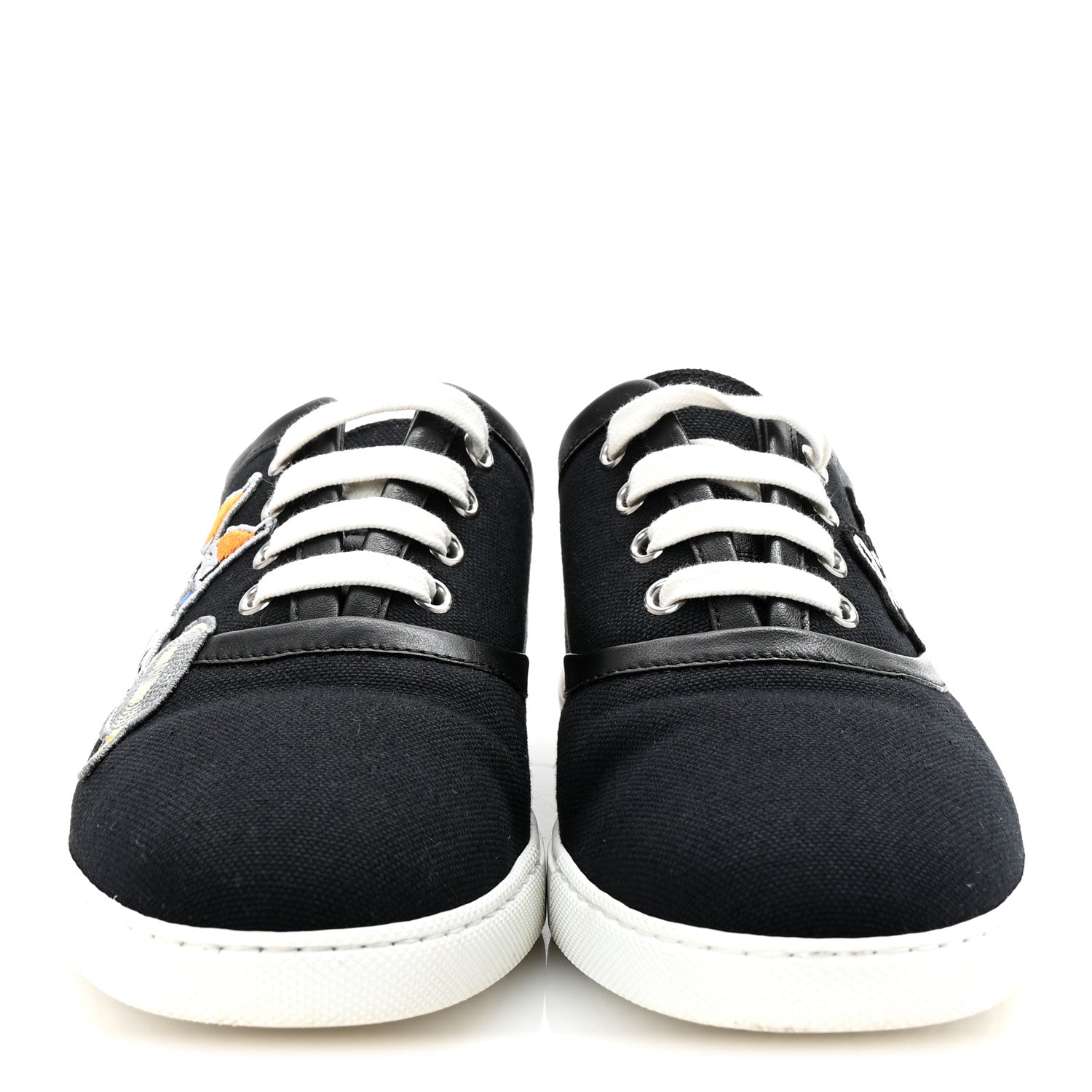 Canvas Embroidered Innocent Sneakers 37 Black