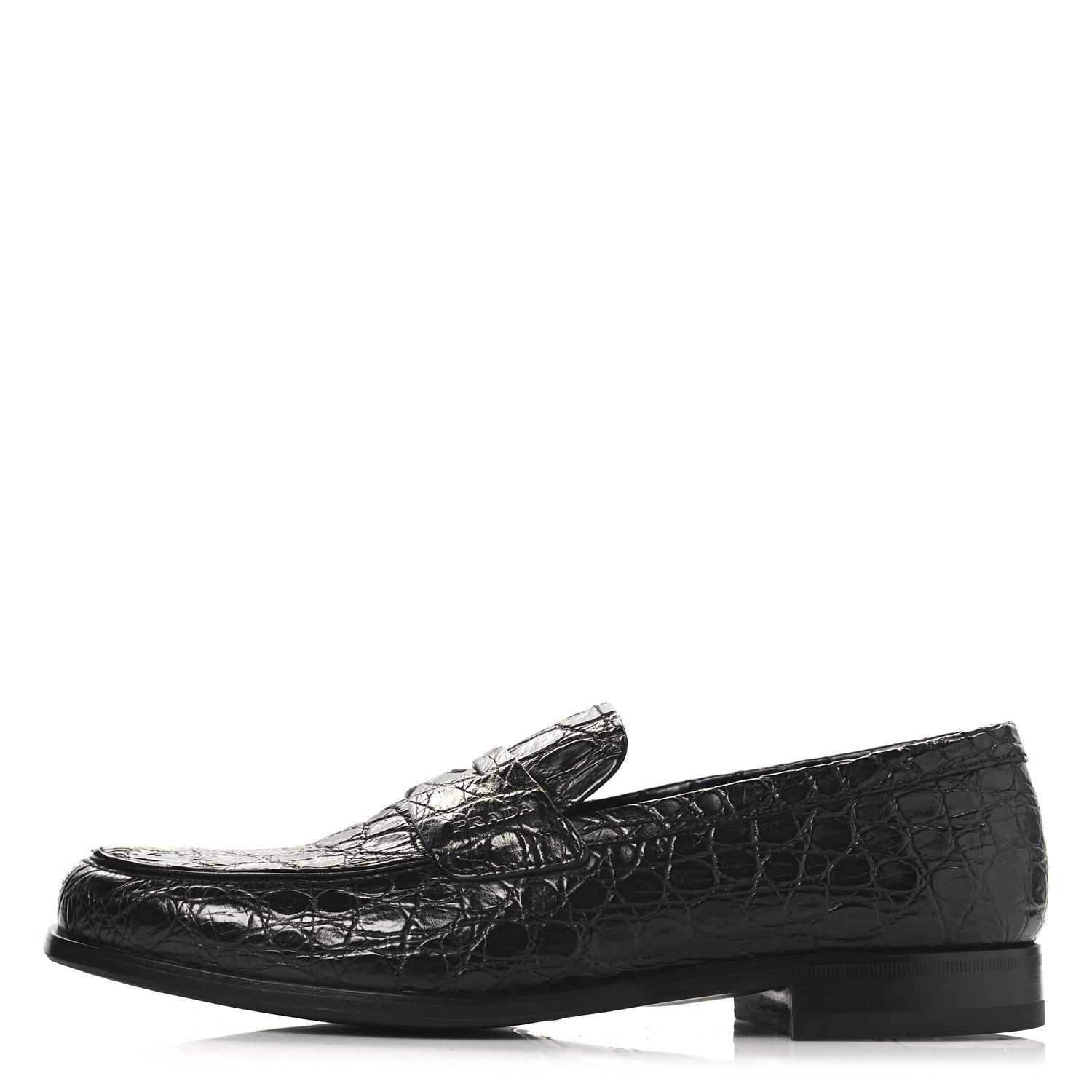 Crocodile Mens Loafers 7 Black