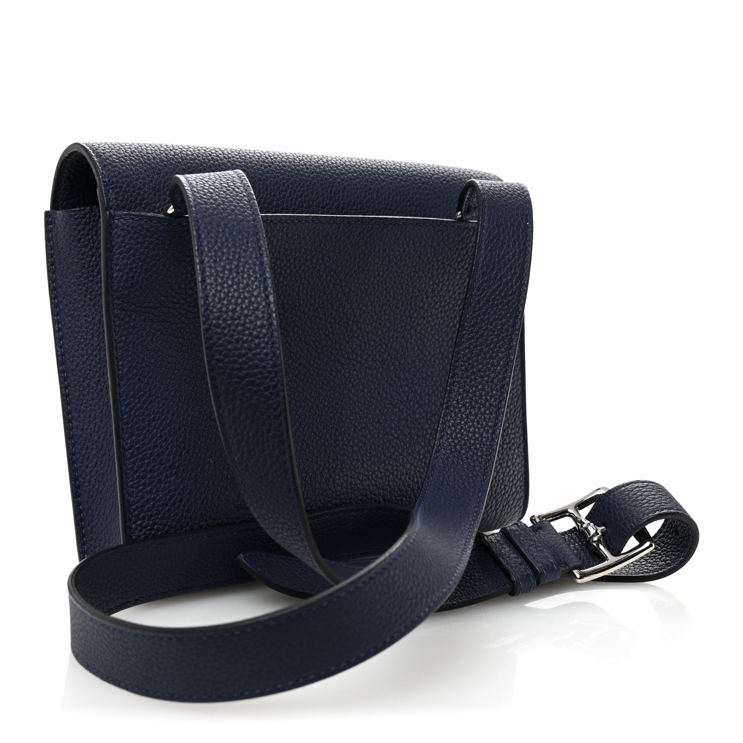 Togo Laque Sac A Depeches 21 Messenger Bag Bleu Saphir Orange Graffiti