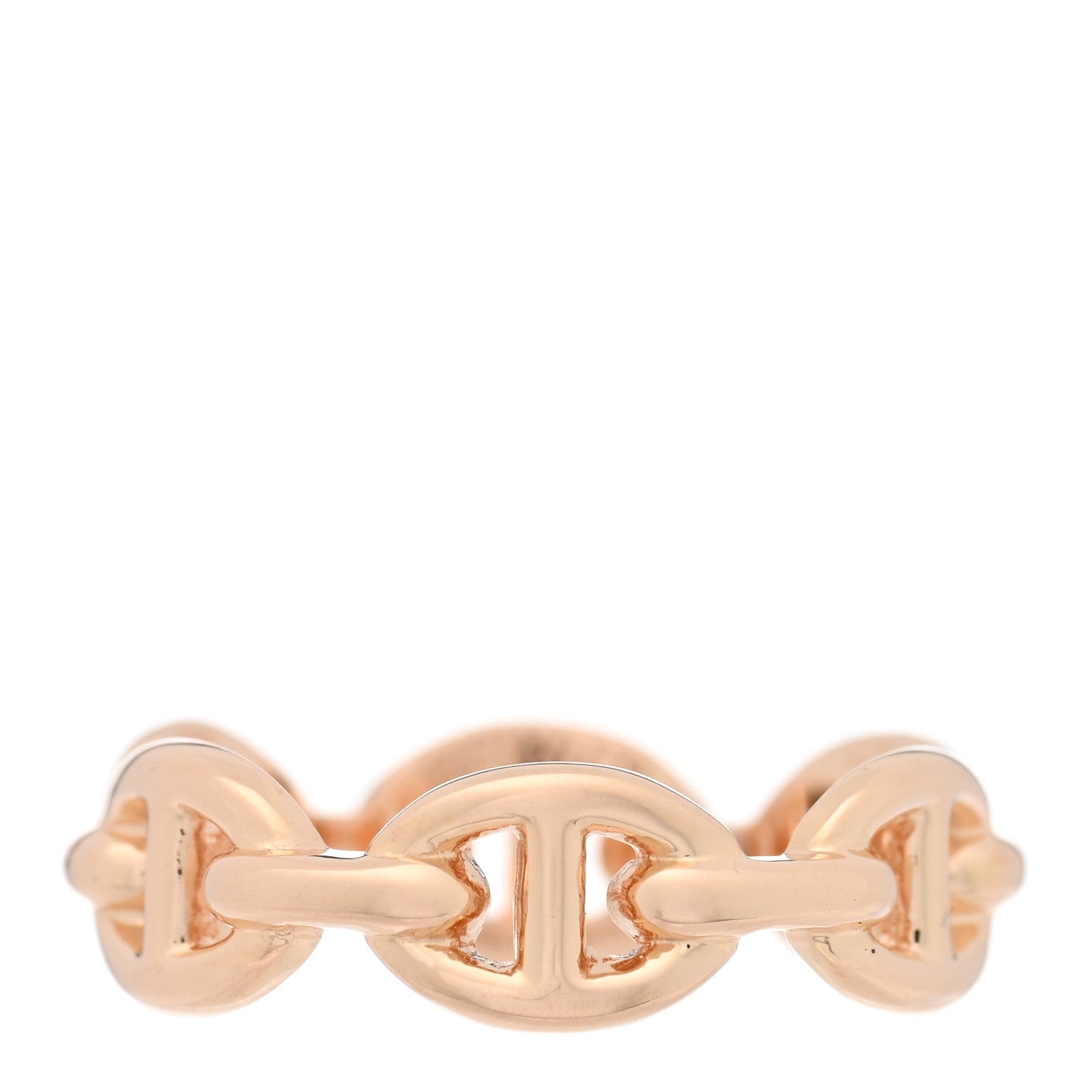 18K Rose Gold PM Chaine d'Ancre Enchainee Ring 52 6