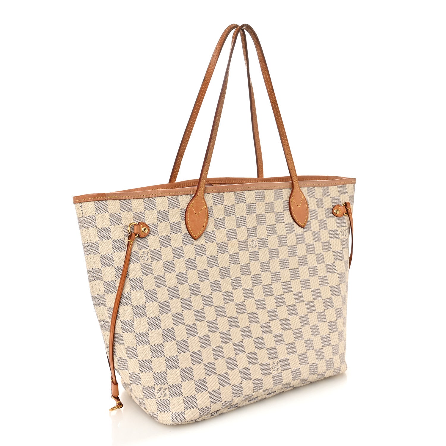 Damier Azur Neo Neverfull MM Rose Ballerine