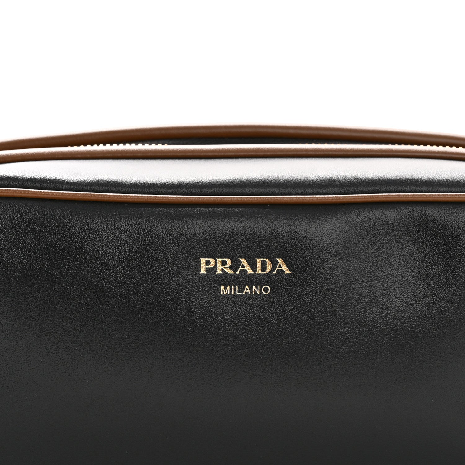 Soft Calfskin Swing Shoulder Bag Black Hazelnut