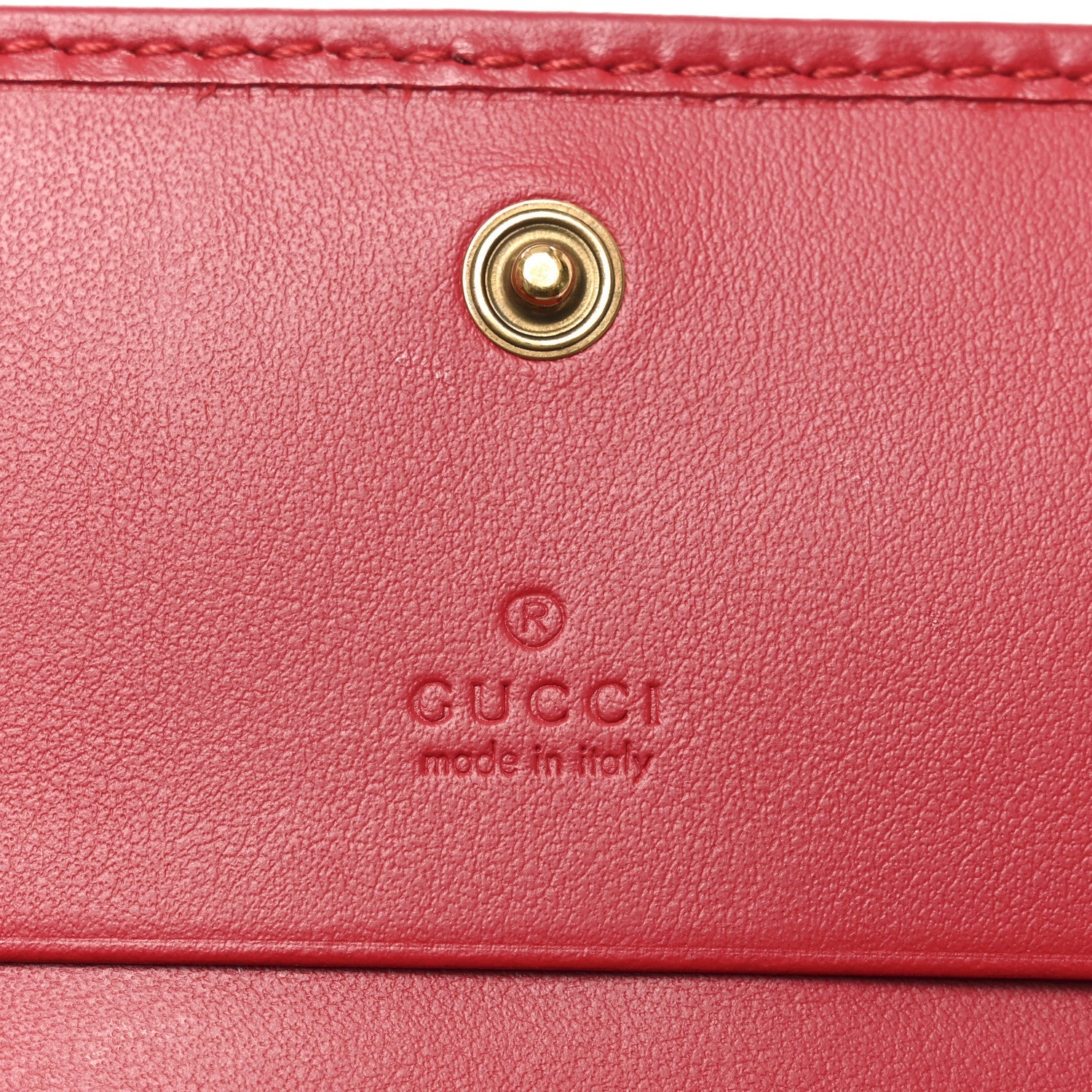Calfskin Matelasse GG Marmont Card Case Wallet