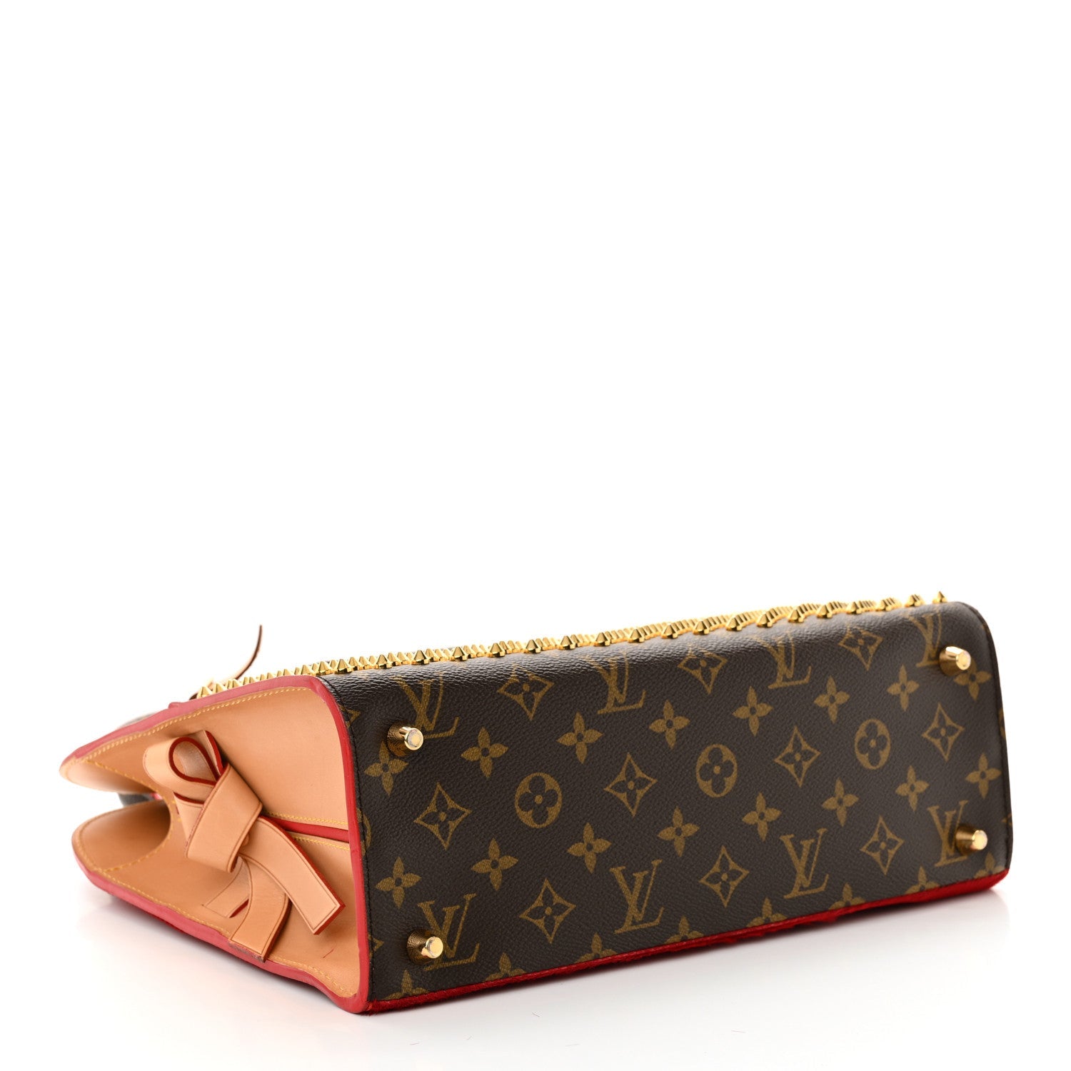 Monogram Calf Hair Spikes Iconoclasts Christian Louboutin Red