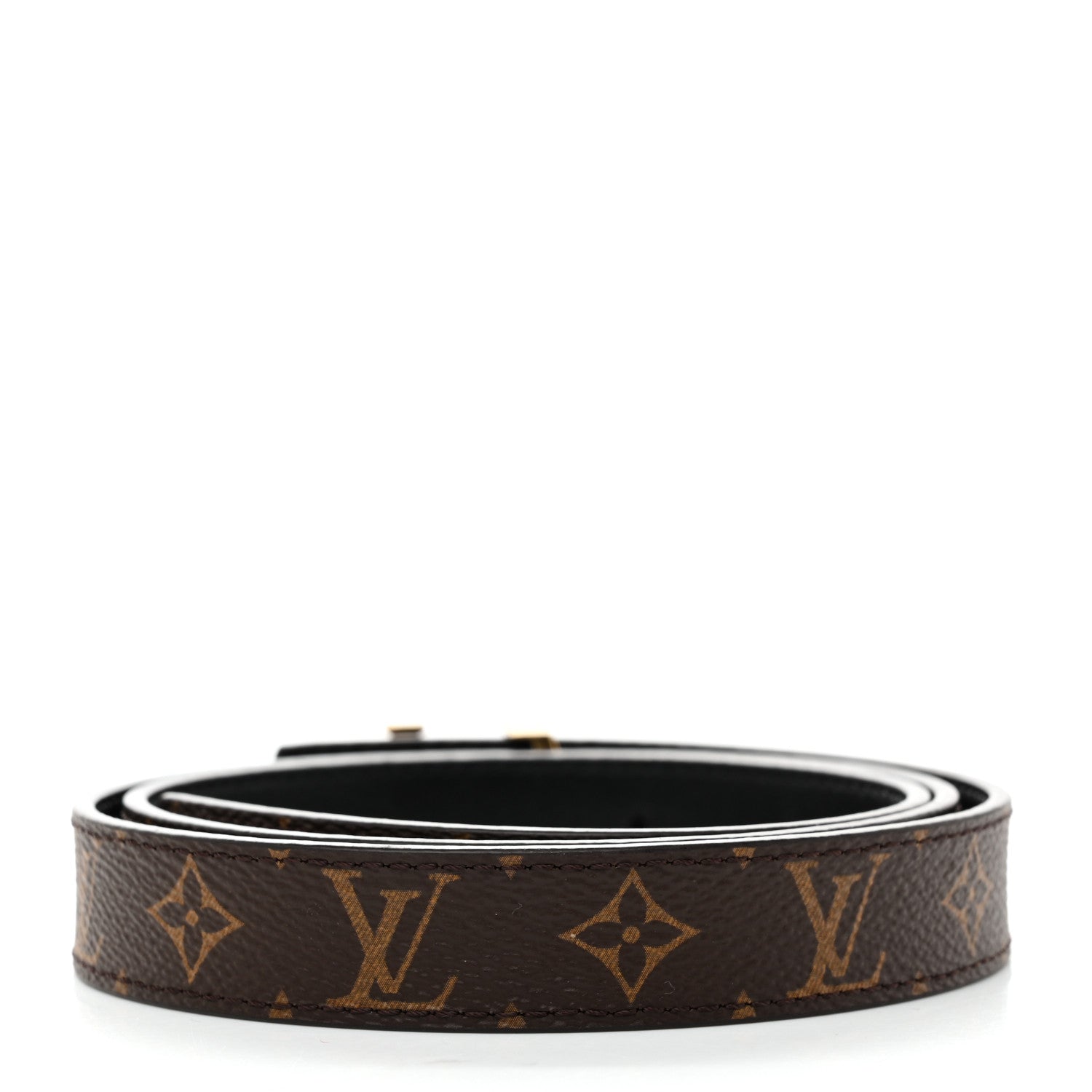 Calfskin Monogram 20mm LV Iconic Reversible Belt 75 30 Black