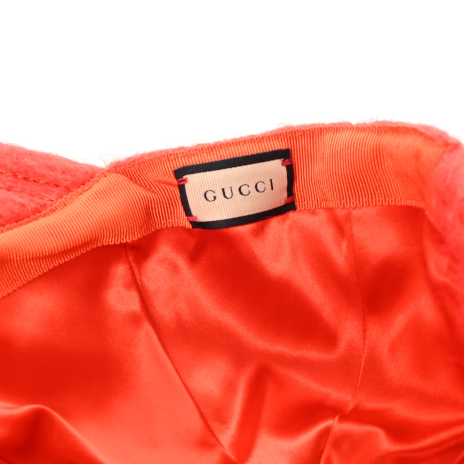 Mohair GG Lauren Baseball Hat L Orange