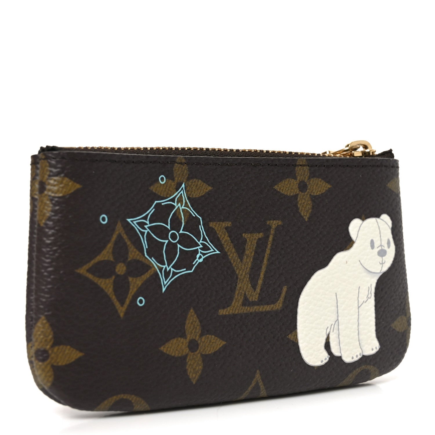 Monogram 2025 Christmas Animation Key Pouch Azur Frost