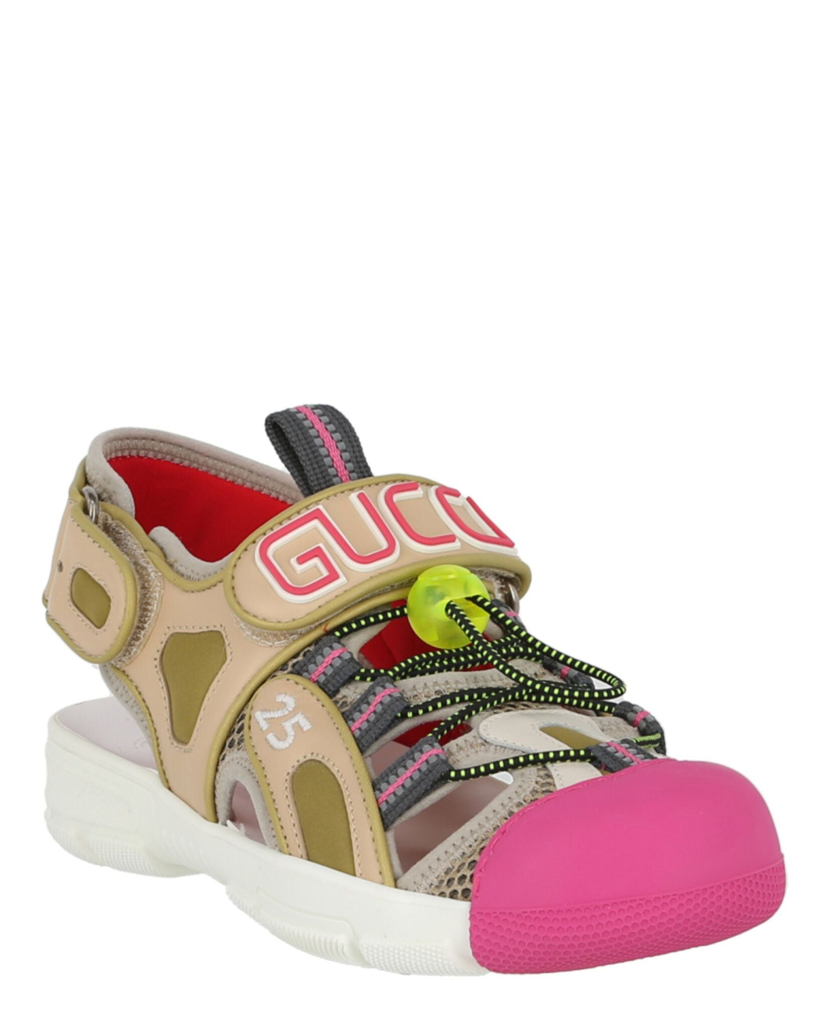 Women's Gucci Mesh Fabric Tinsel Sport Sandals