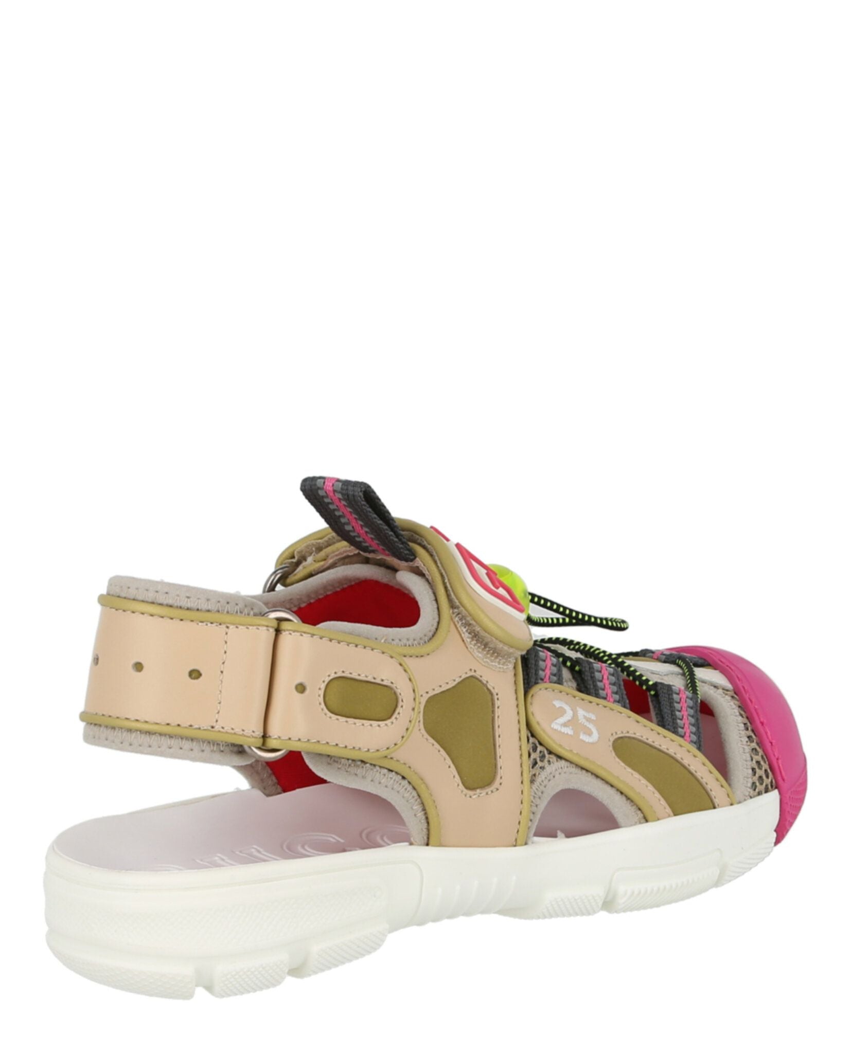 Women's Gucci Mesh Fabric Tinsel Sport Sandals