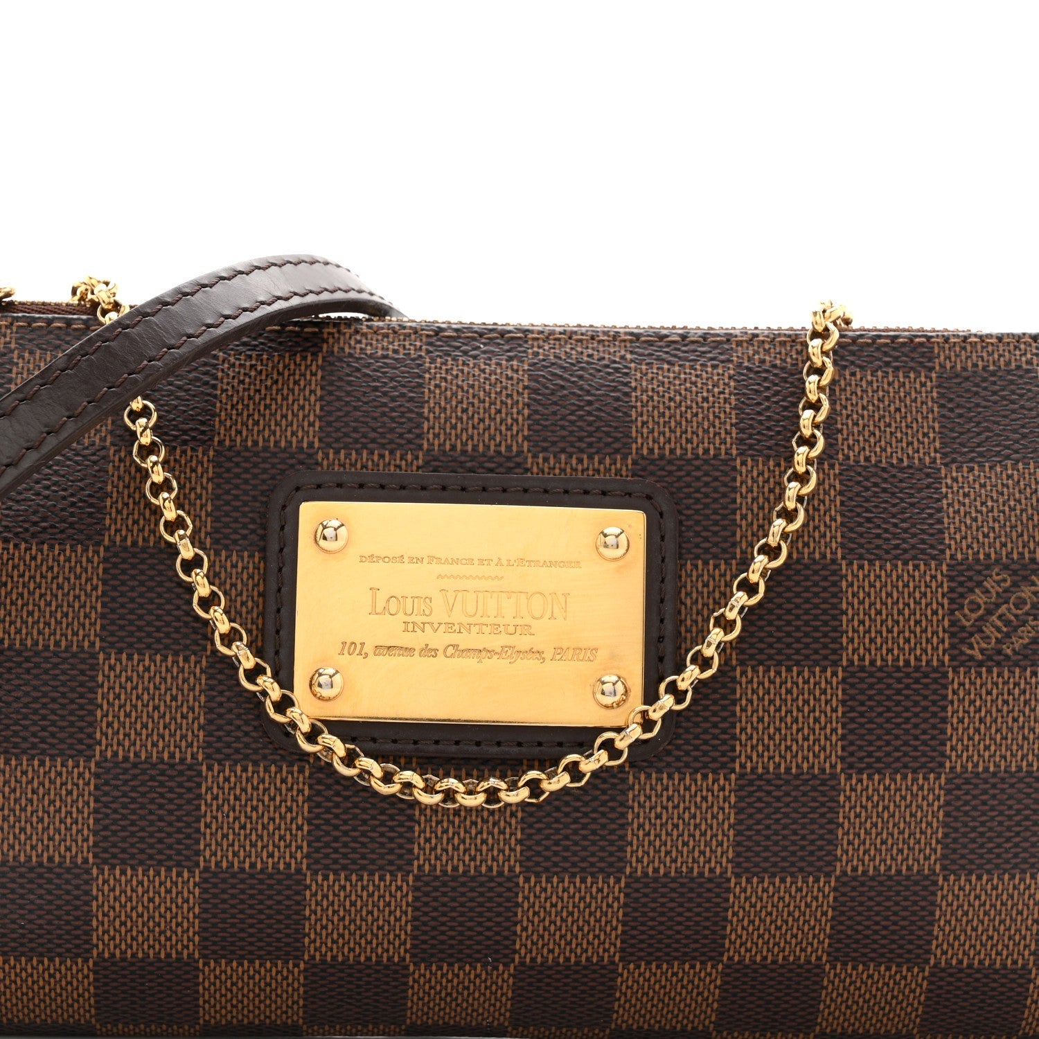 Damier Ebene Eva Clutch
