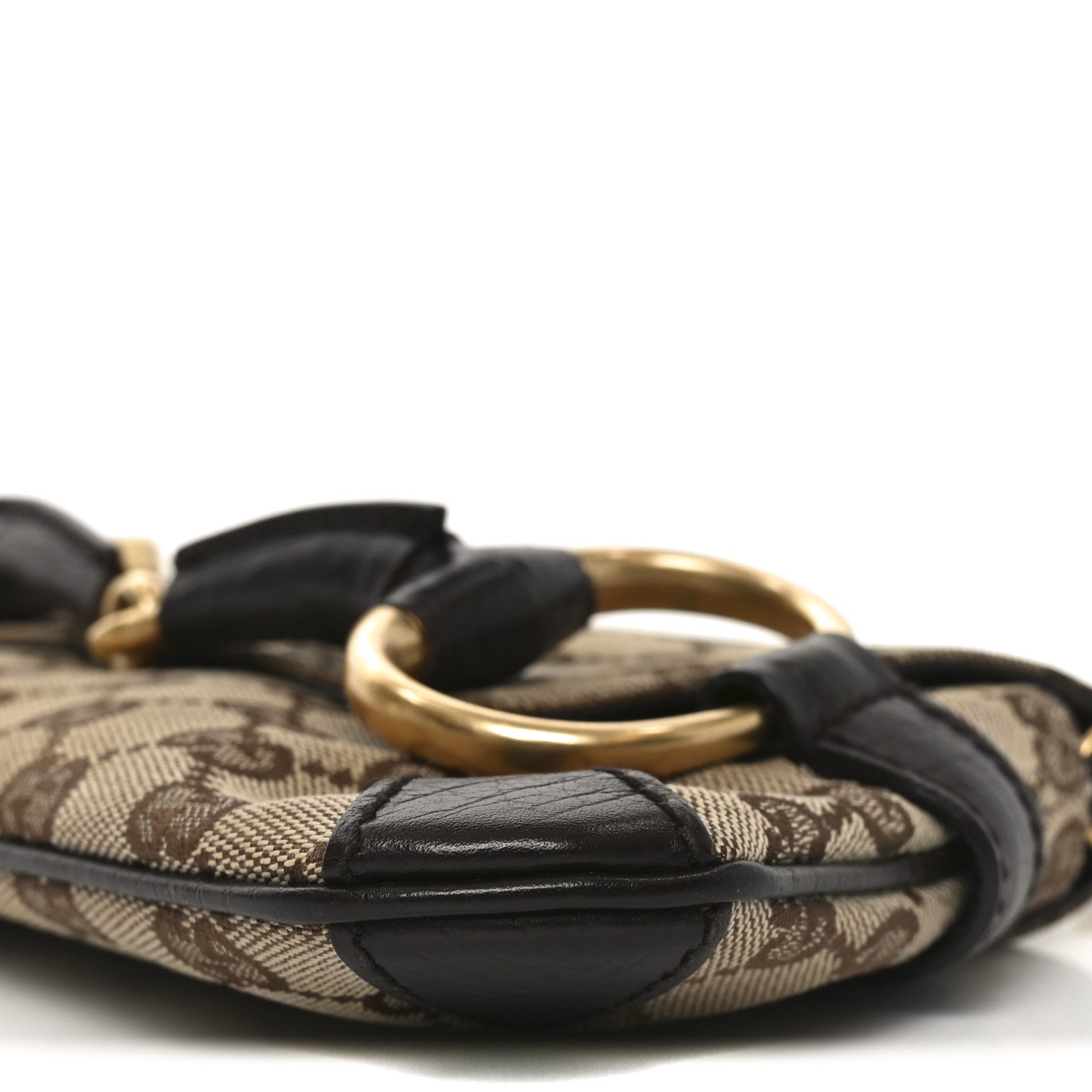 Monogram Horsebit Clutch Dark Brown