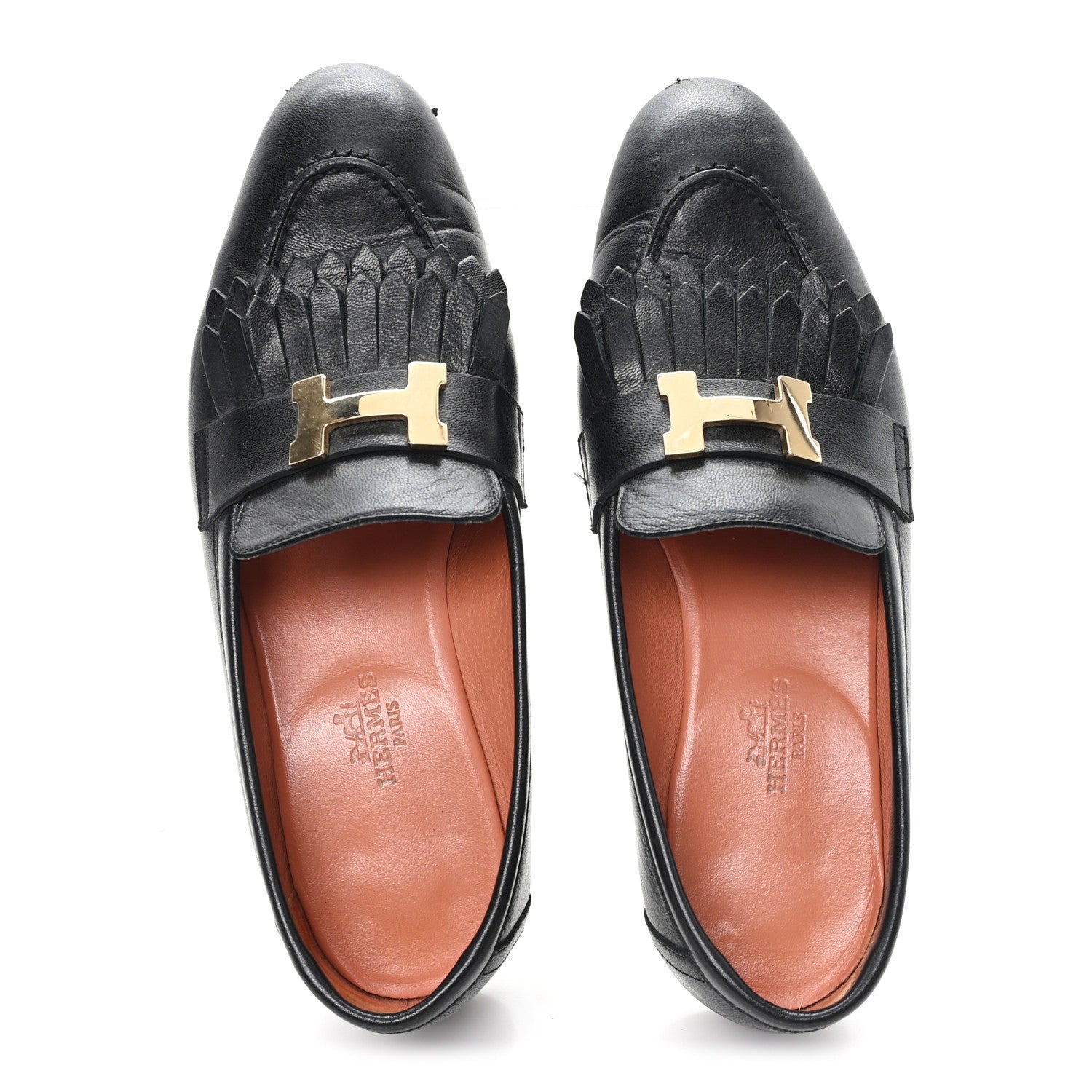 Goatskin Womens Royal Loafers 36 Black