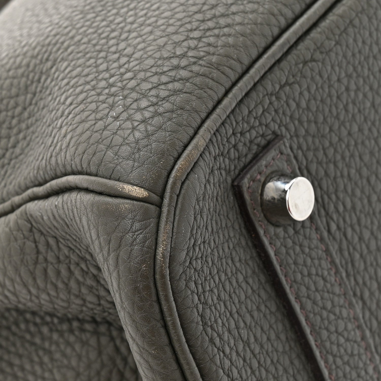 Taurillon Clemence Birkin 35 Vert De Gris