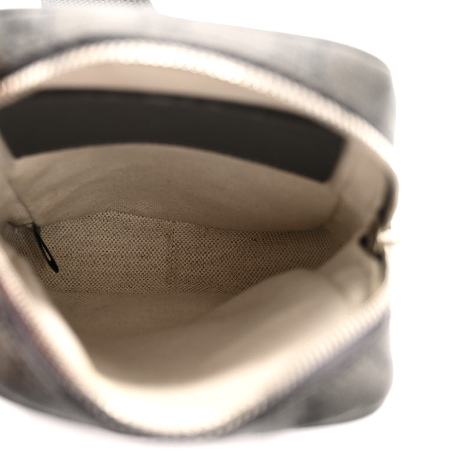 GG Supreme Monogram Textured Dollar Calfskin Mini Ophidia Messenger Grey Black Graphite Grey