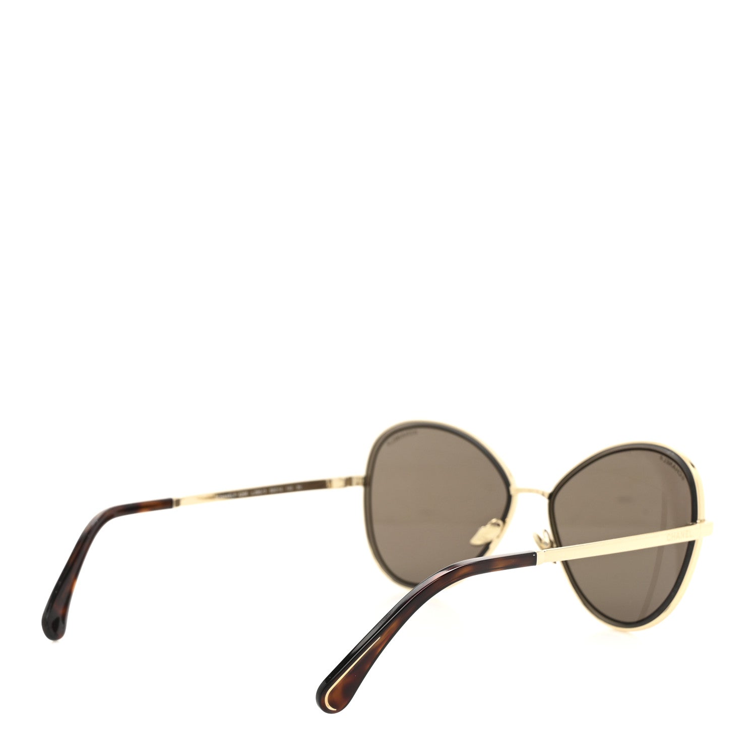 Metal Frame CC Sunglasses 4266 Gold