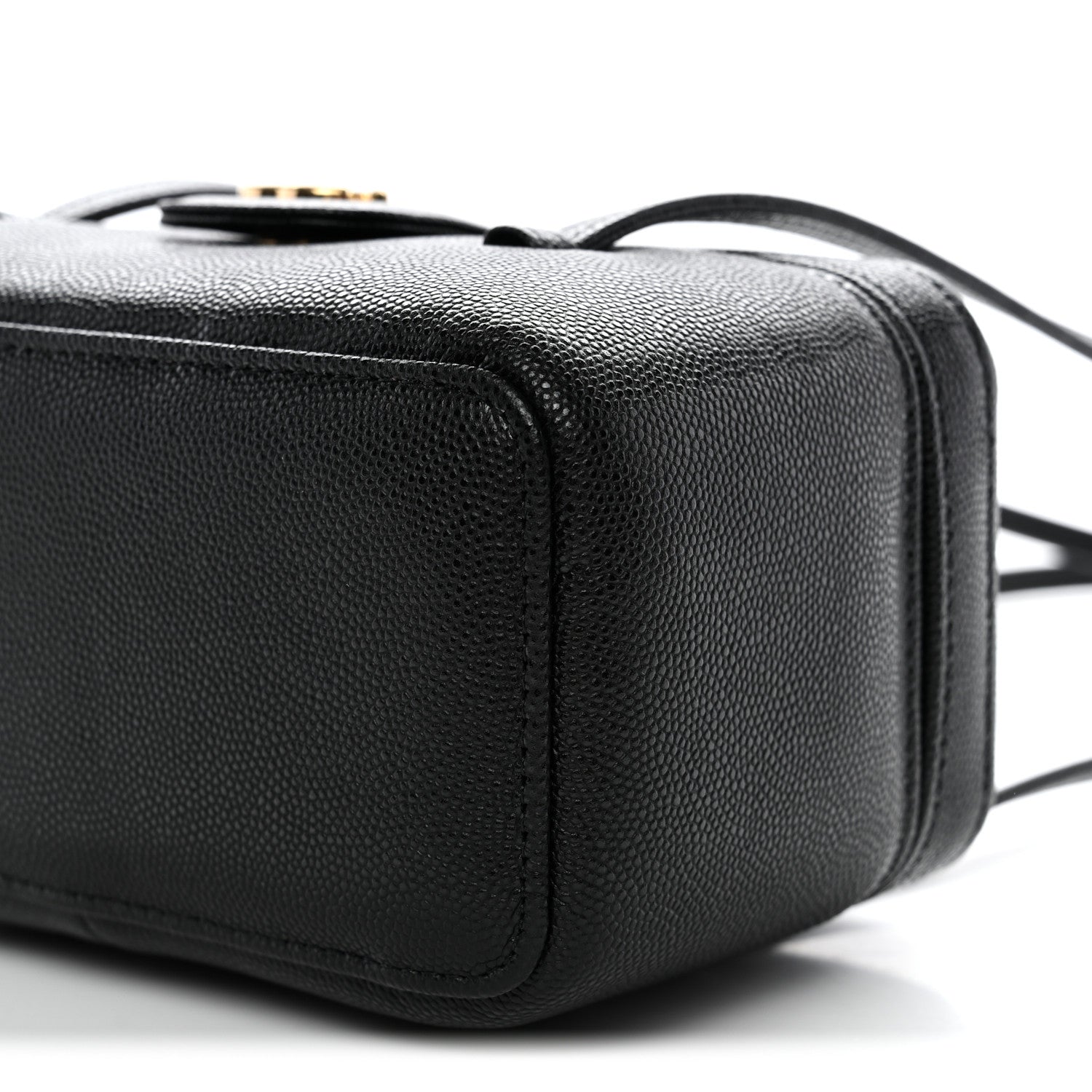 Shiny Caviar Preppy Coco Vanity Black
