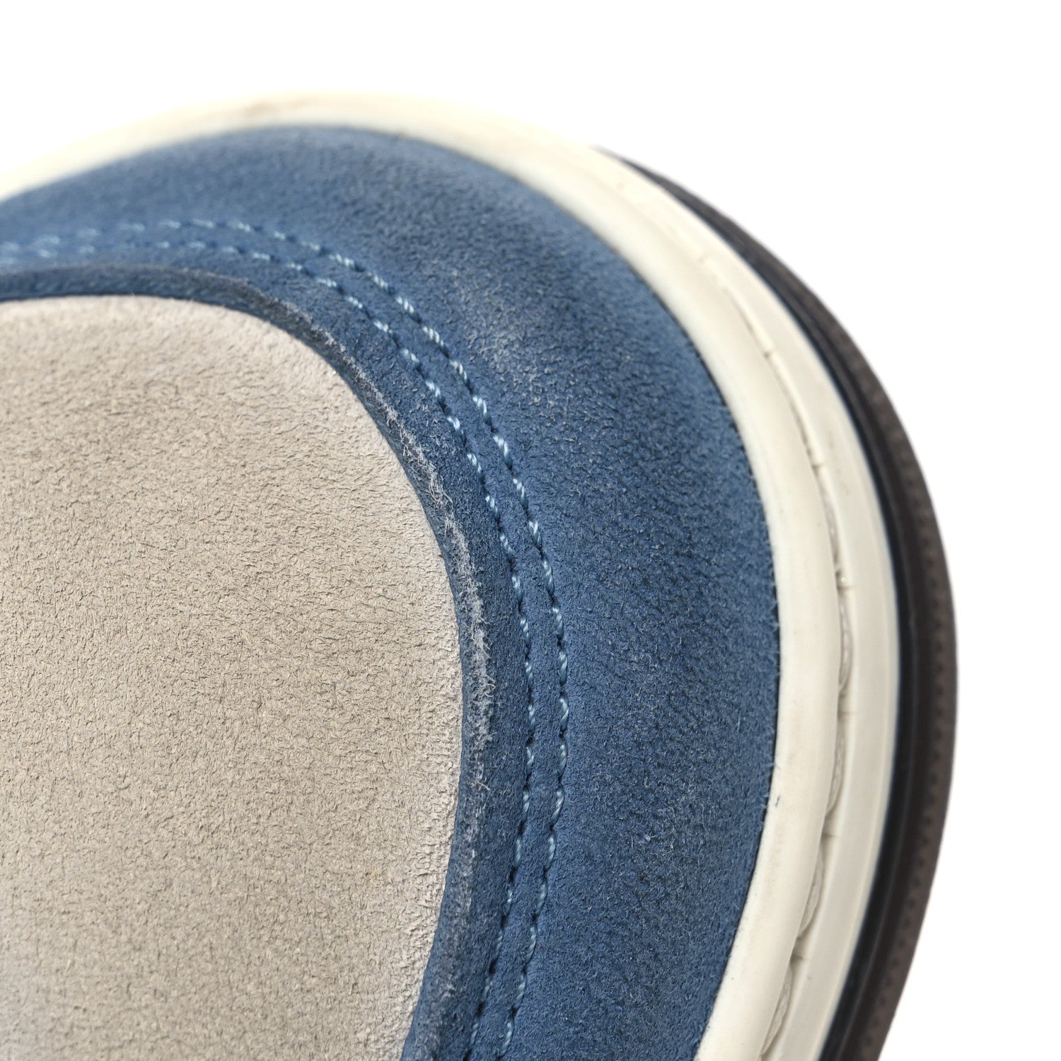 Suede Kidskin Womens CC Sneakers 37 White Blue