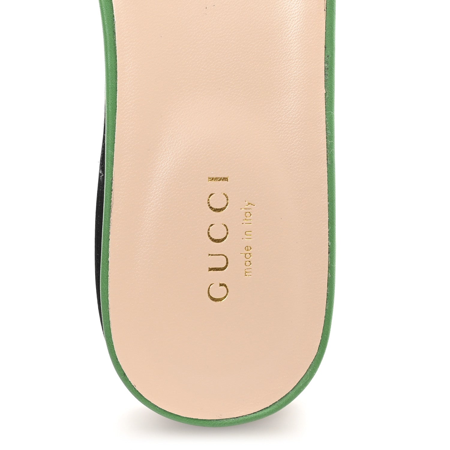 Cosmos Softy Calfskin Interlocking G Cut Out Slide Sandals 36 New Shamarock