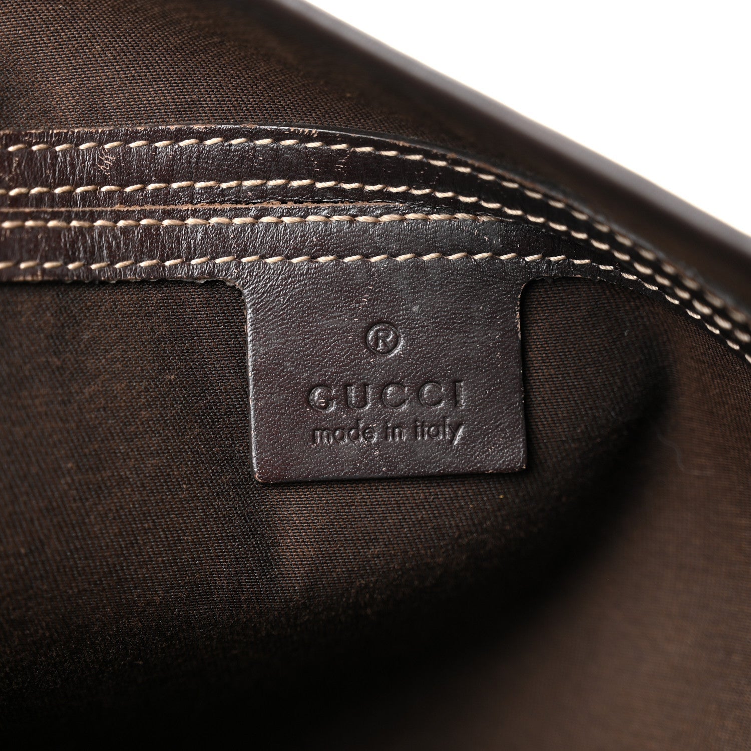 GG Plus Monogram Joy Vertical Tote Dark Brown