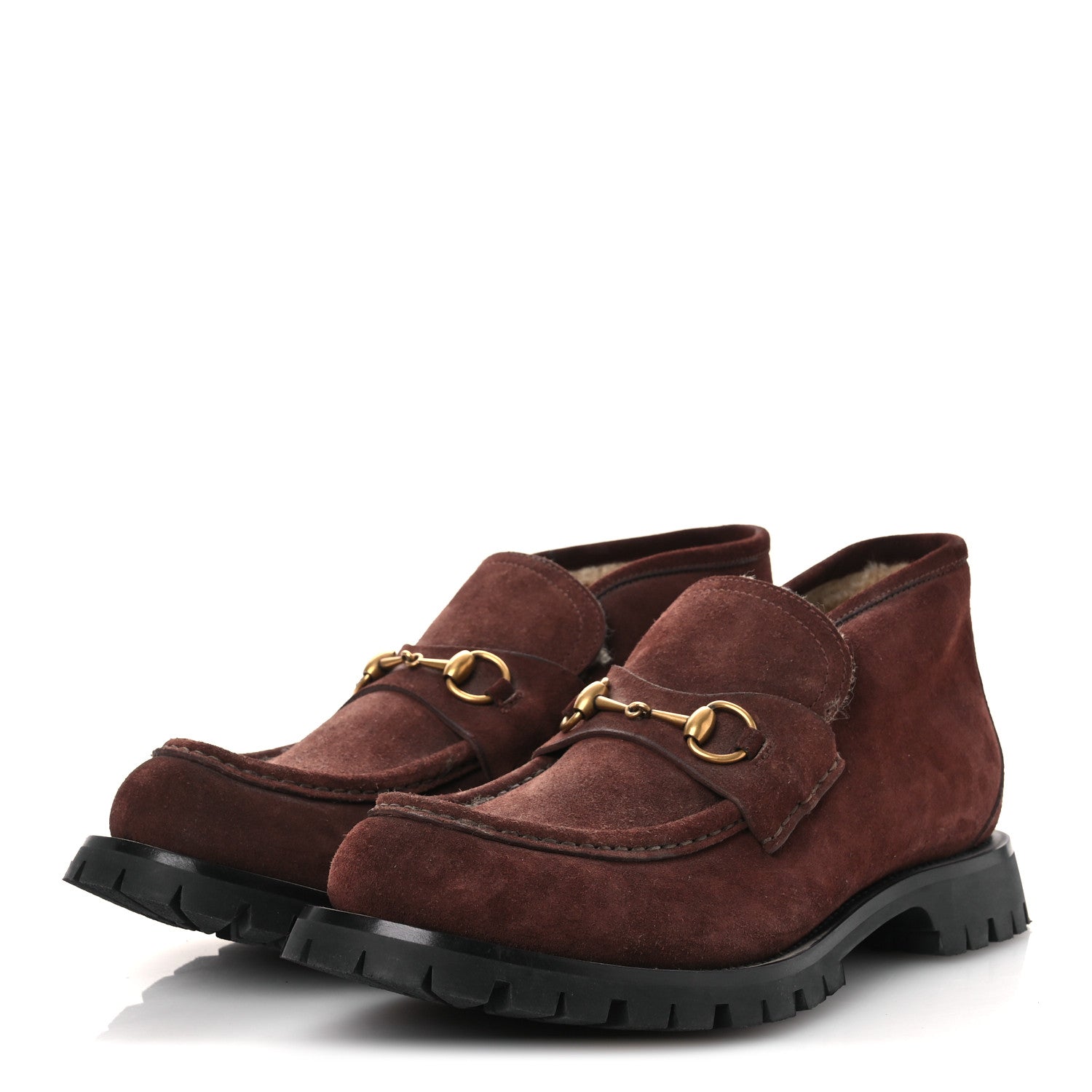 Suede Shearling Mens Harald Horsebit Ankle Boots 12 Light Brown Butterscotch