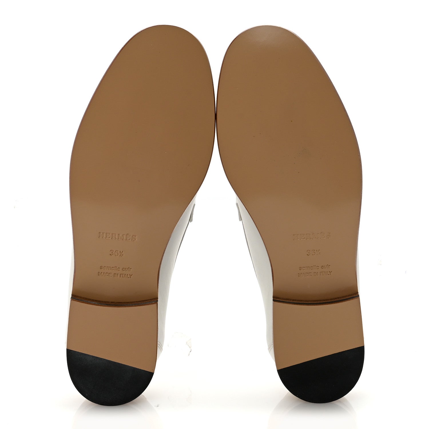 Calfskin Womens Destin Loafers 36.5 White