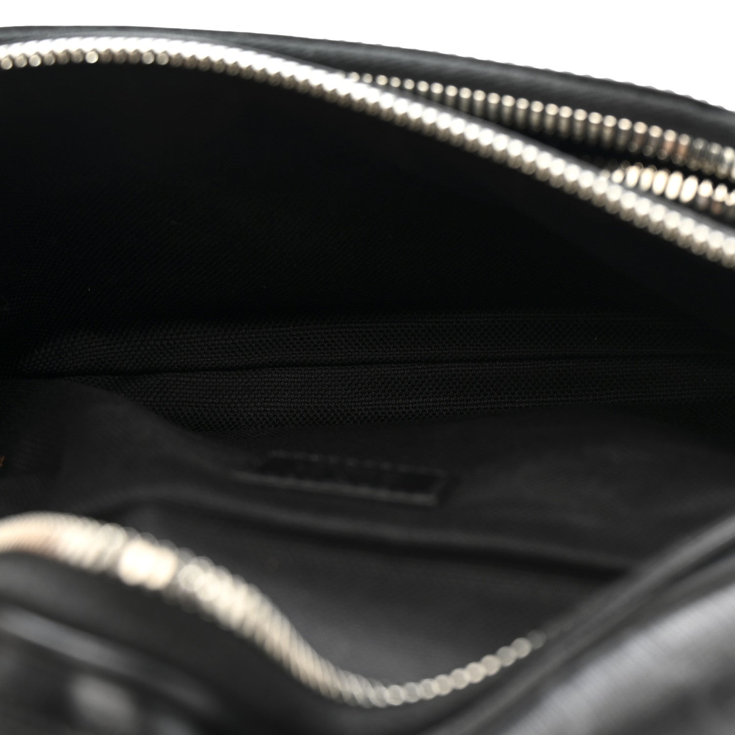 GG Supreme Monogram Textured Calfskin Retro Interlocking G Belt Bag Black
