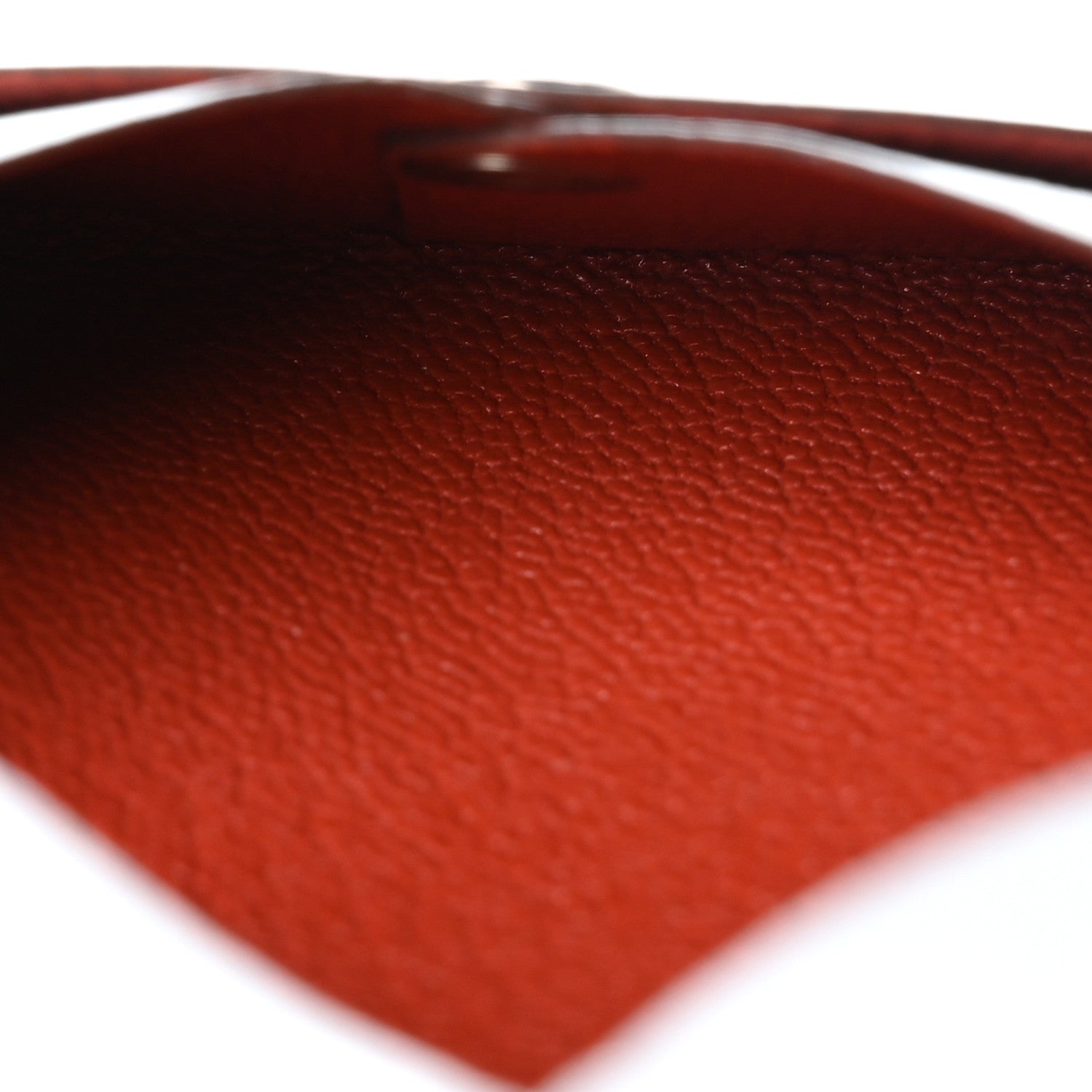 Chevre Mysore Verso Calvi Card Case Bleu Brume Brique