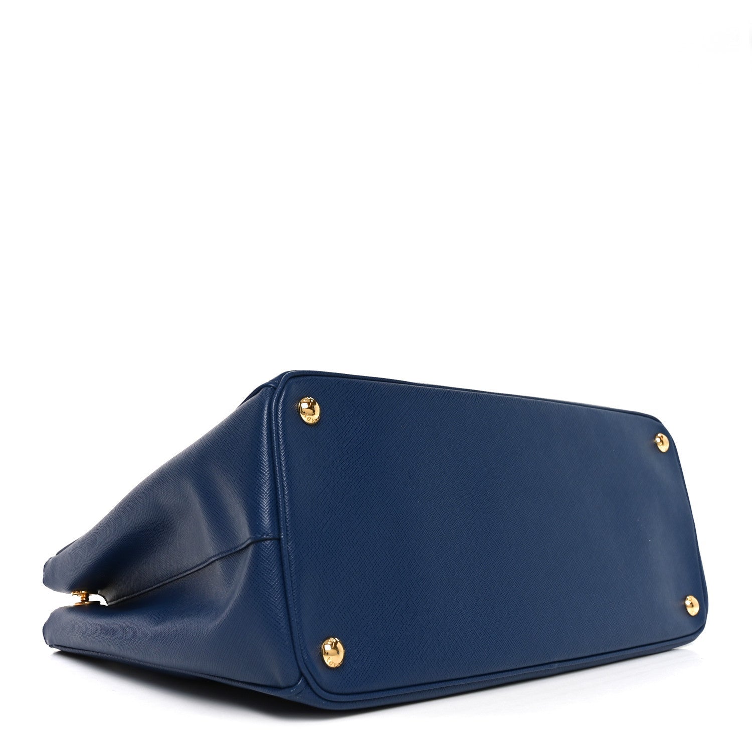 Saffiano Lux Large Galleria Double Zip Tote Bluette