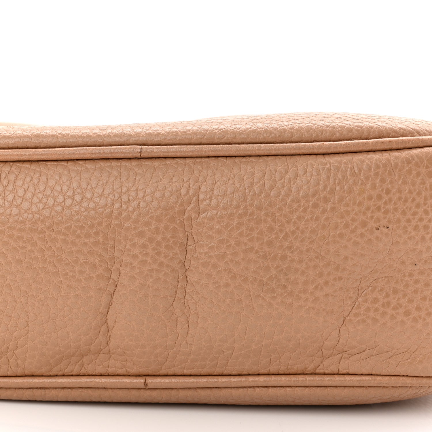 Pebbled Calfskin Small Soho Disco Bag Camelia