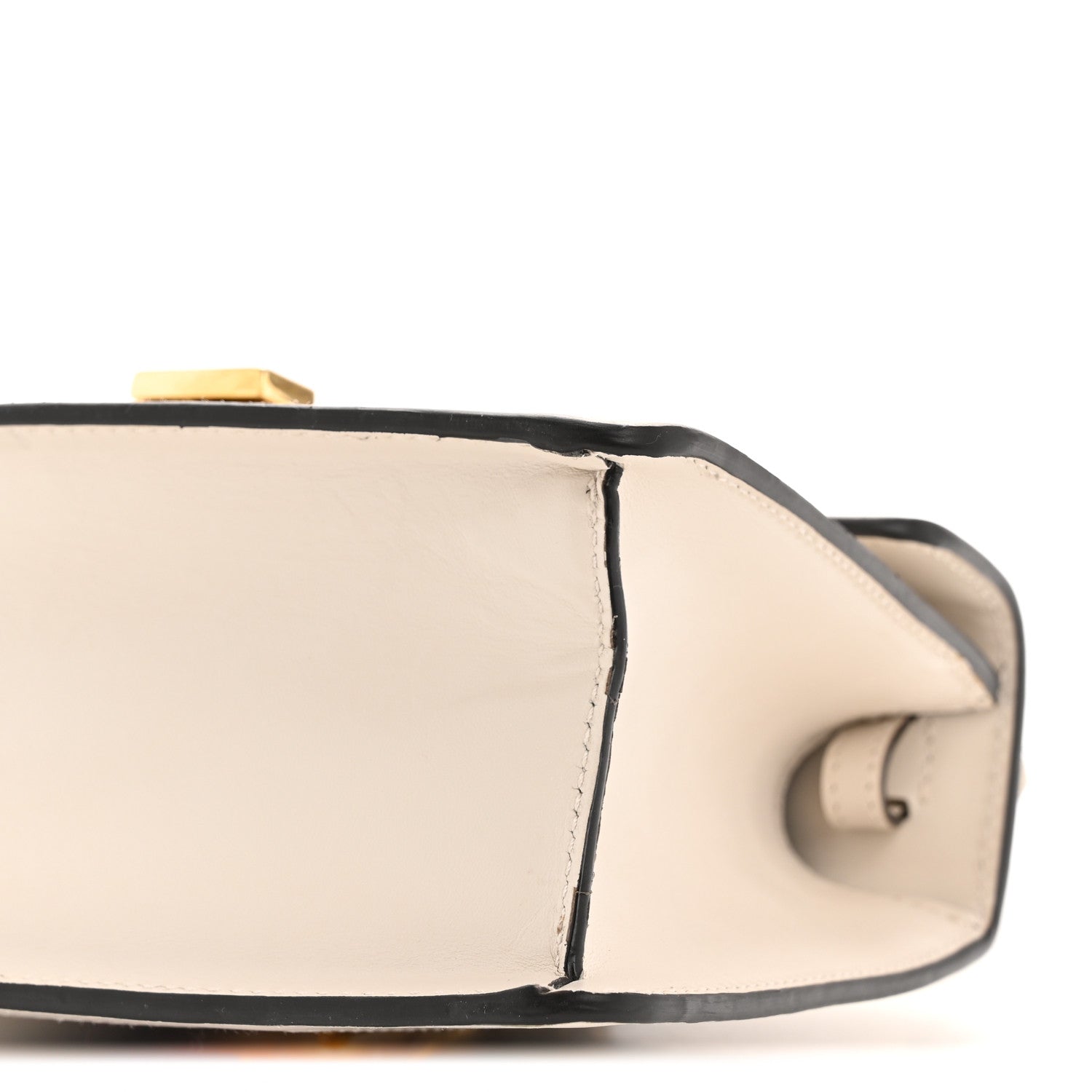 Calfskin Mini Sylvie Top Handle Bag White