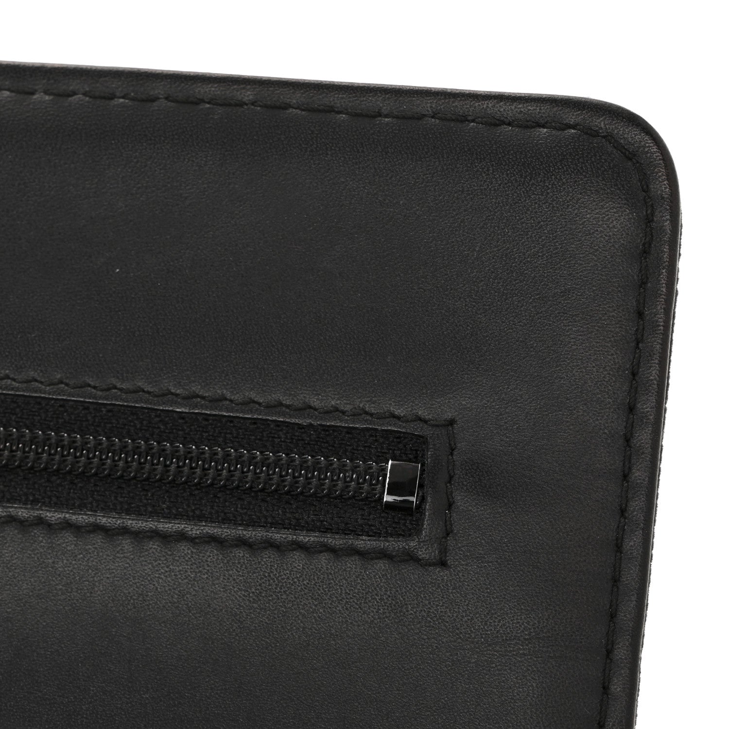 Velvet Quilted Boy Wallet On Chain WOC Black