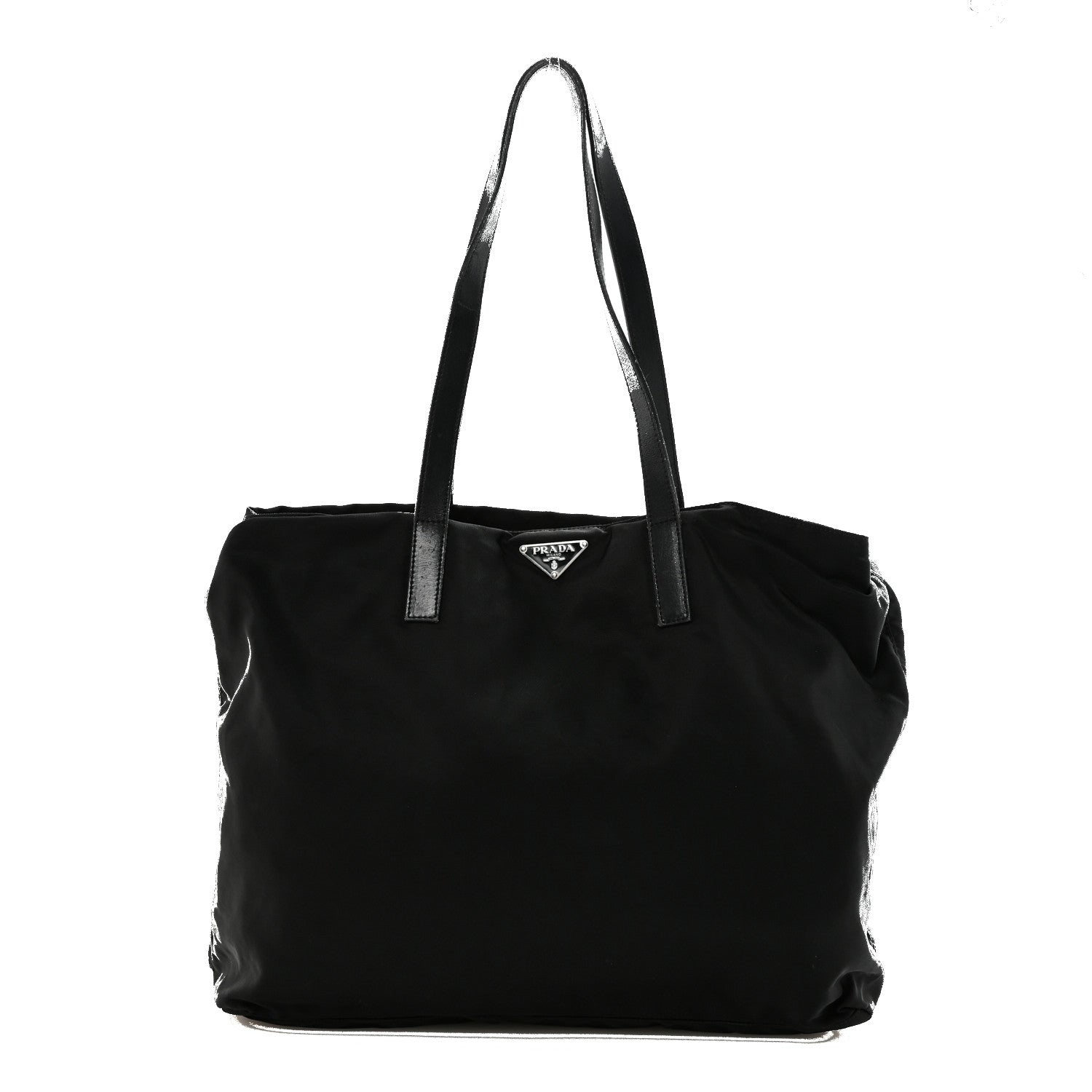 Tessuto Nylon Shopping Tote Black