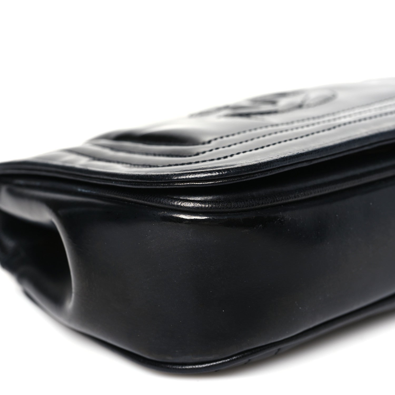 Patent Mini Flap Black