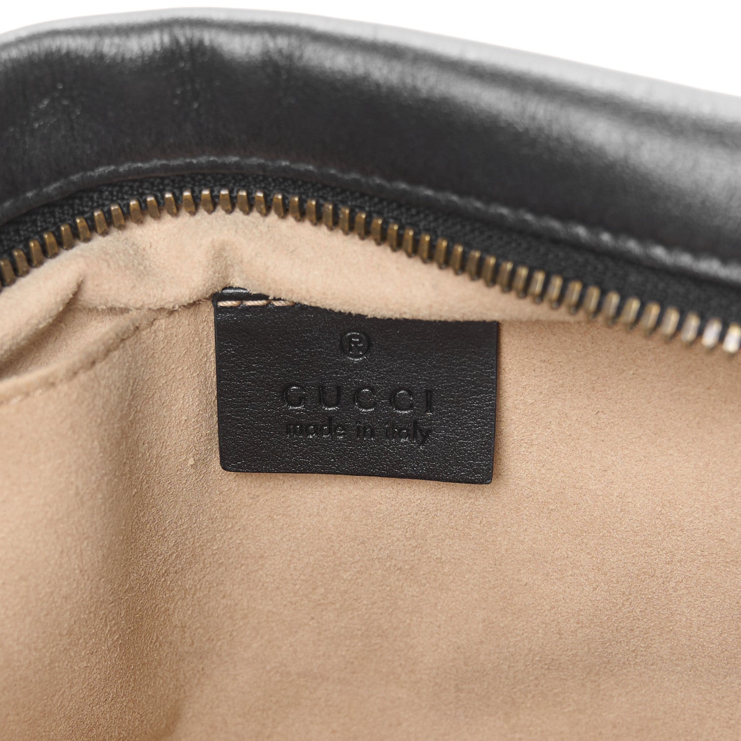 Calfskin Matelasse Small GG Marmont Chain Shoulder Bag Black