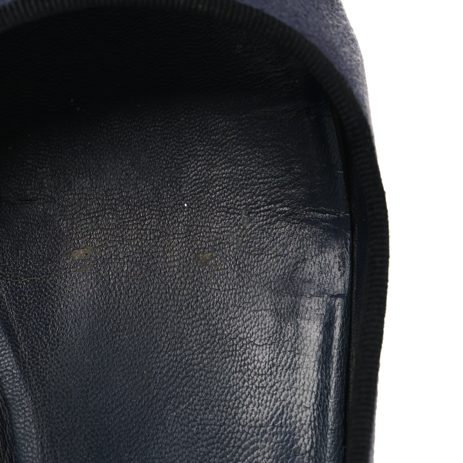 Suede Cap Toe CC Ballerina Flats 38.5 Blue Black
