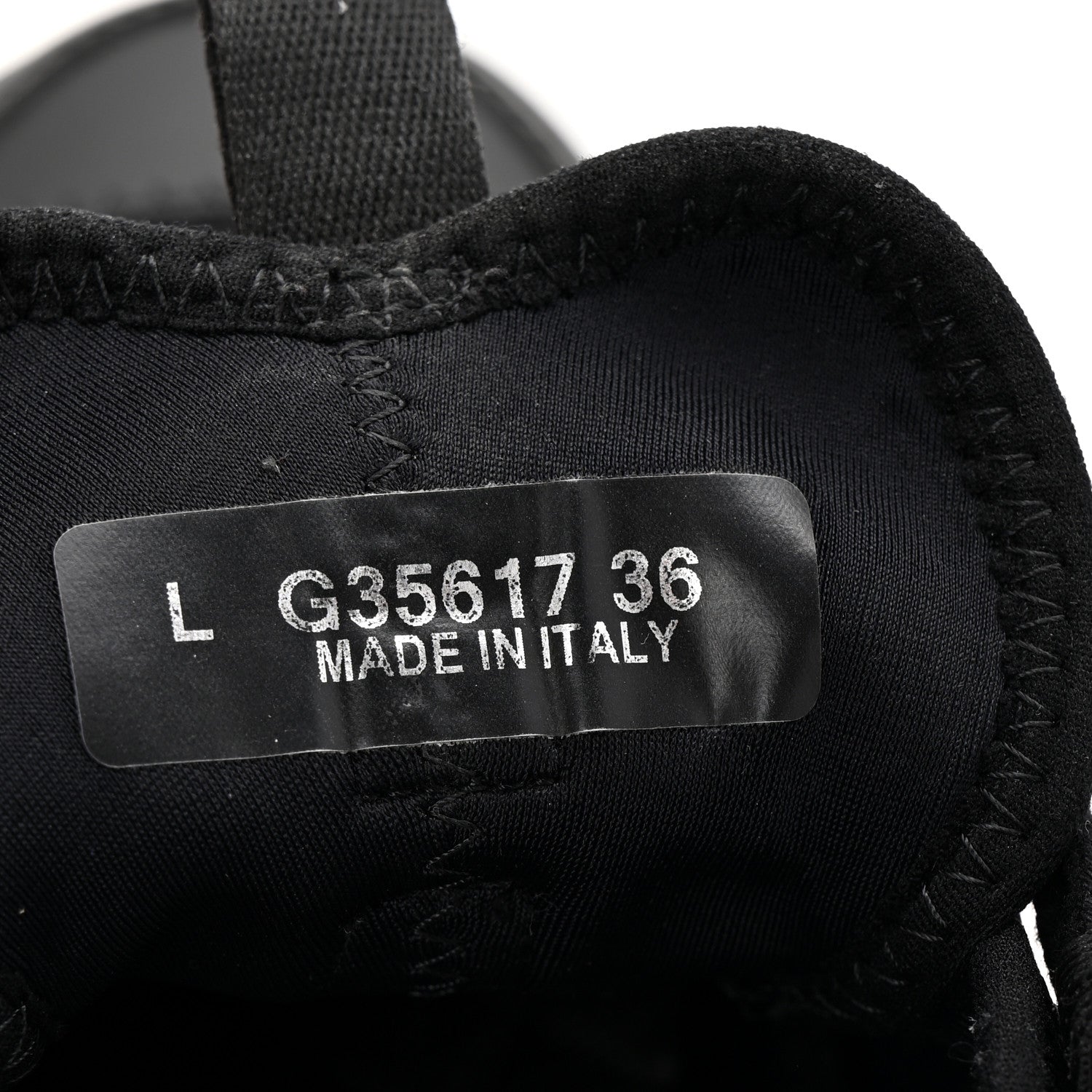 Velvet Calfskin Mixed Fibers CC Sneakers 36 Black