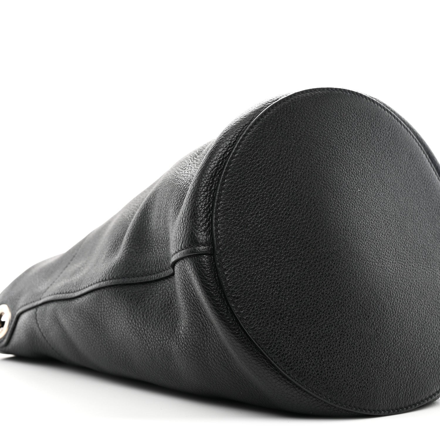 Vitello Daino Bucket Bag Black