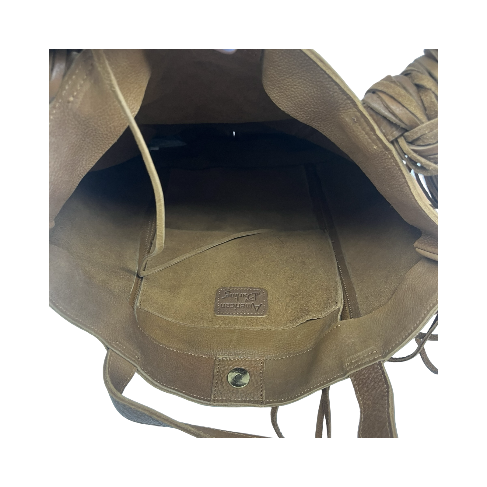 Tote Leather By Cmc In Brown, Size:Large