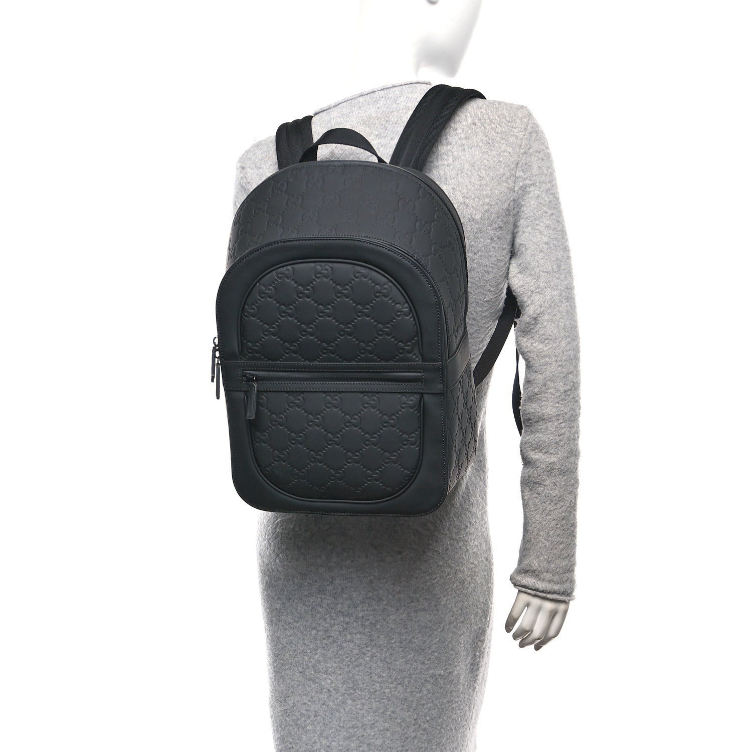 Rubber GG Backpack Black