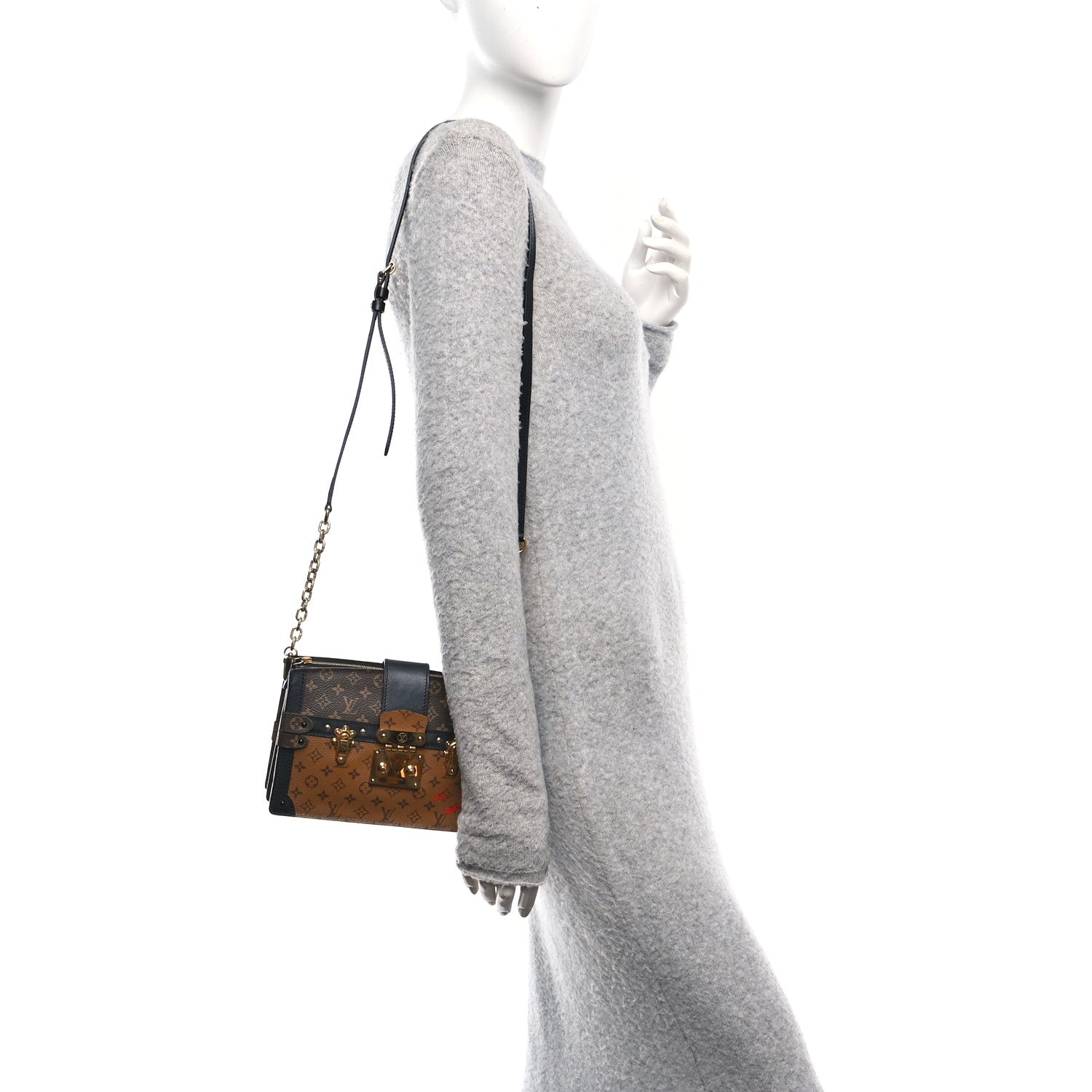 Reverse Monogram Trunk Clutch