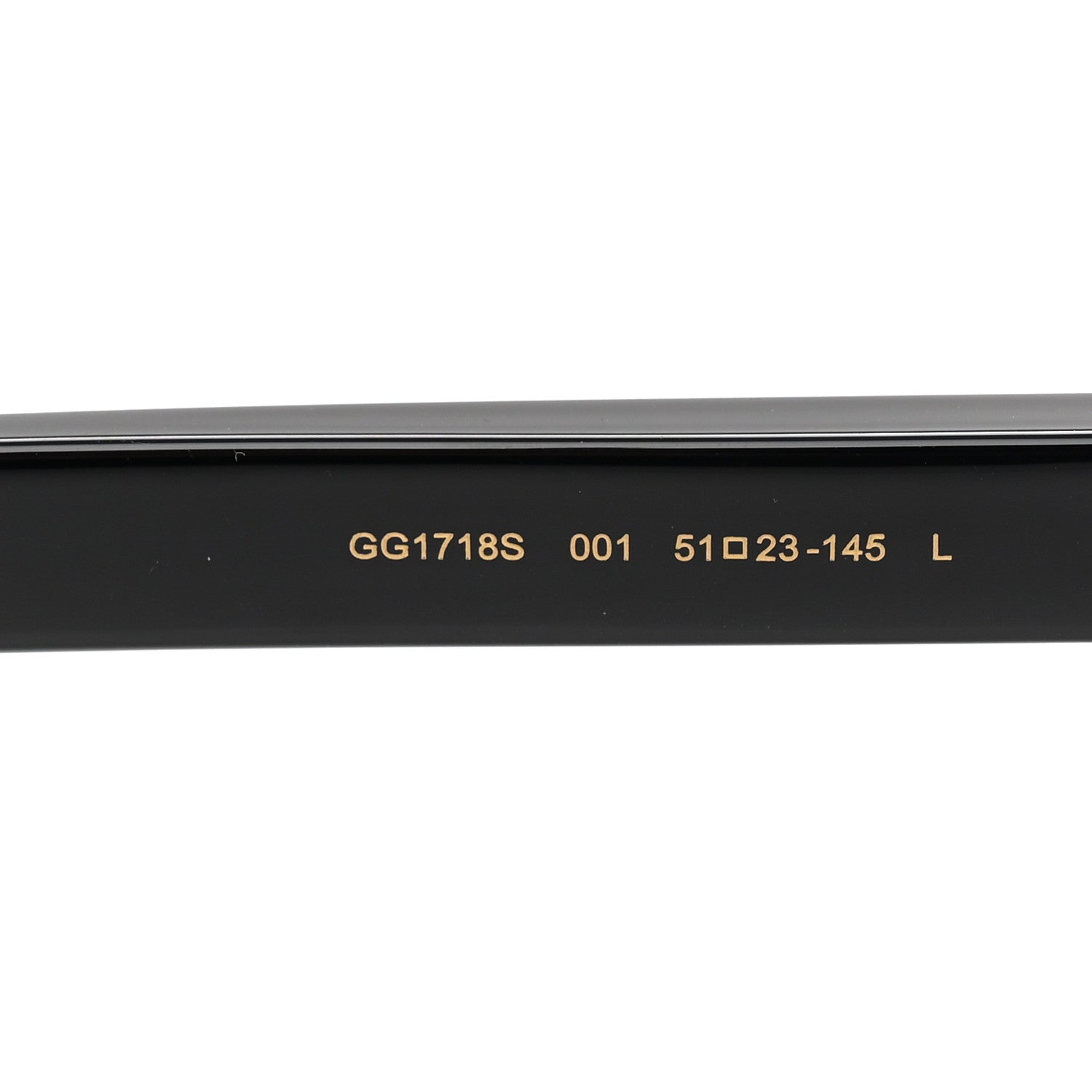 Acetate Square Frame Sunglasses GG1718S Black