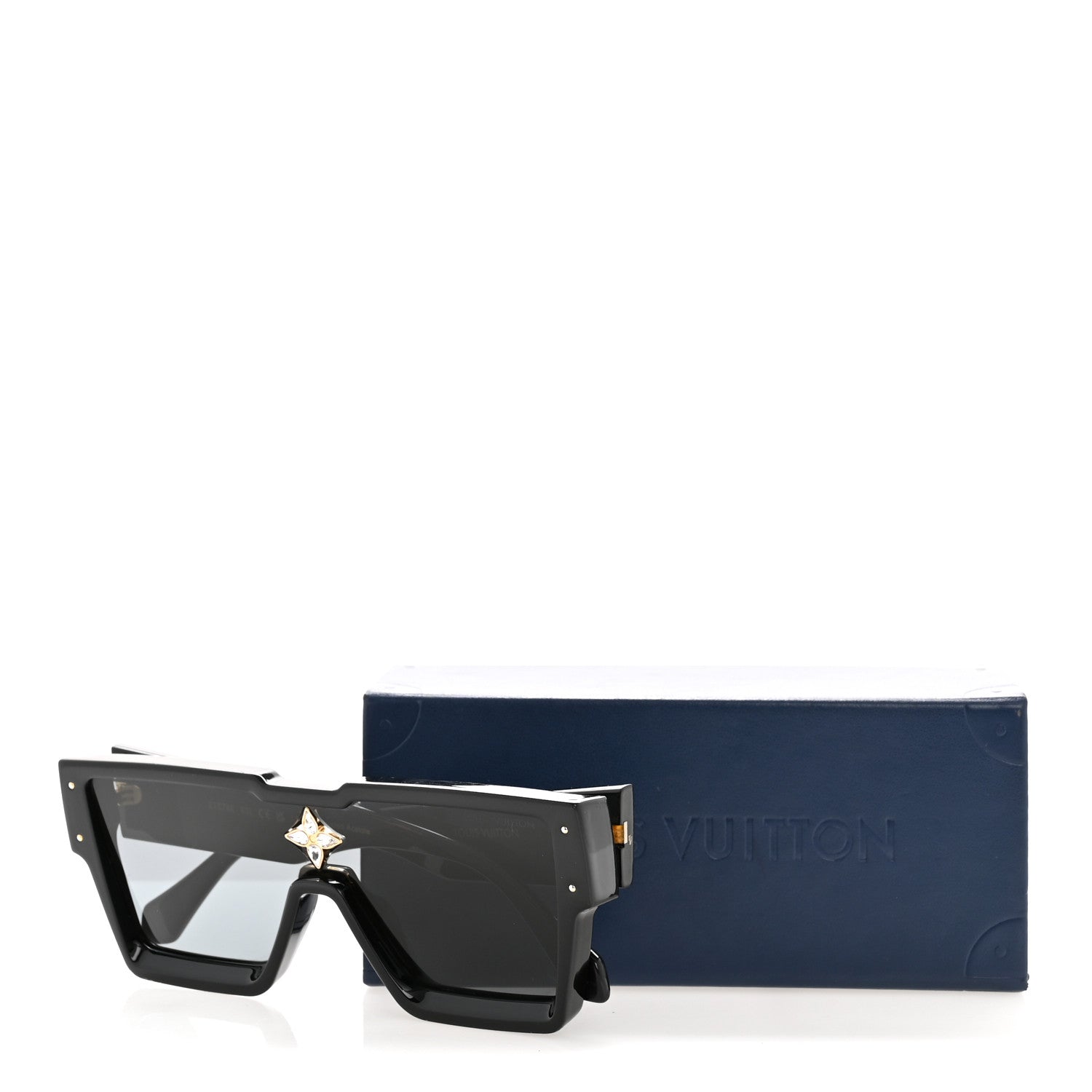 Acetate Swarovski Crystal Cyclone Sunglasses Z1578E Black