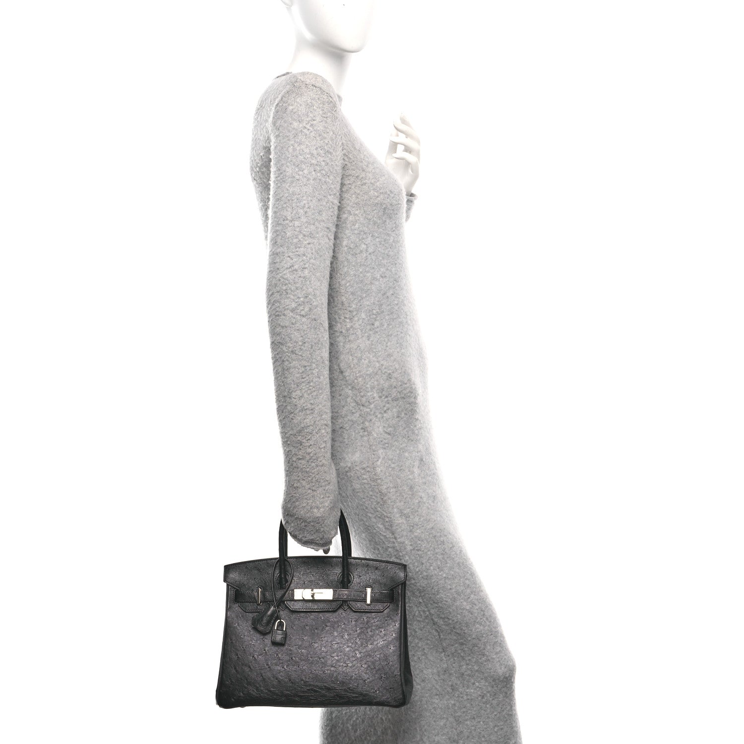 Ostrich Birkin 30 Black