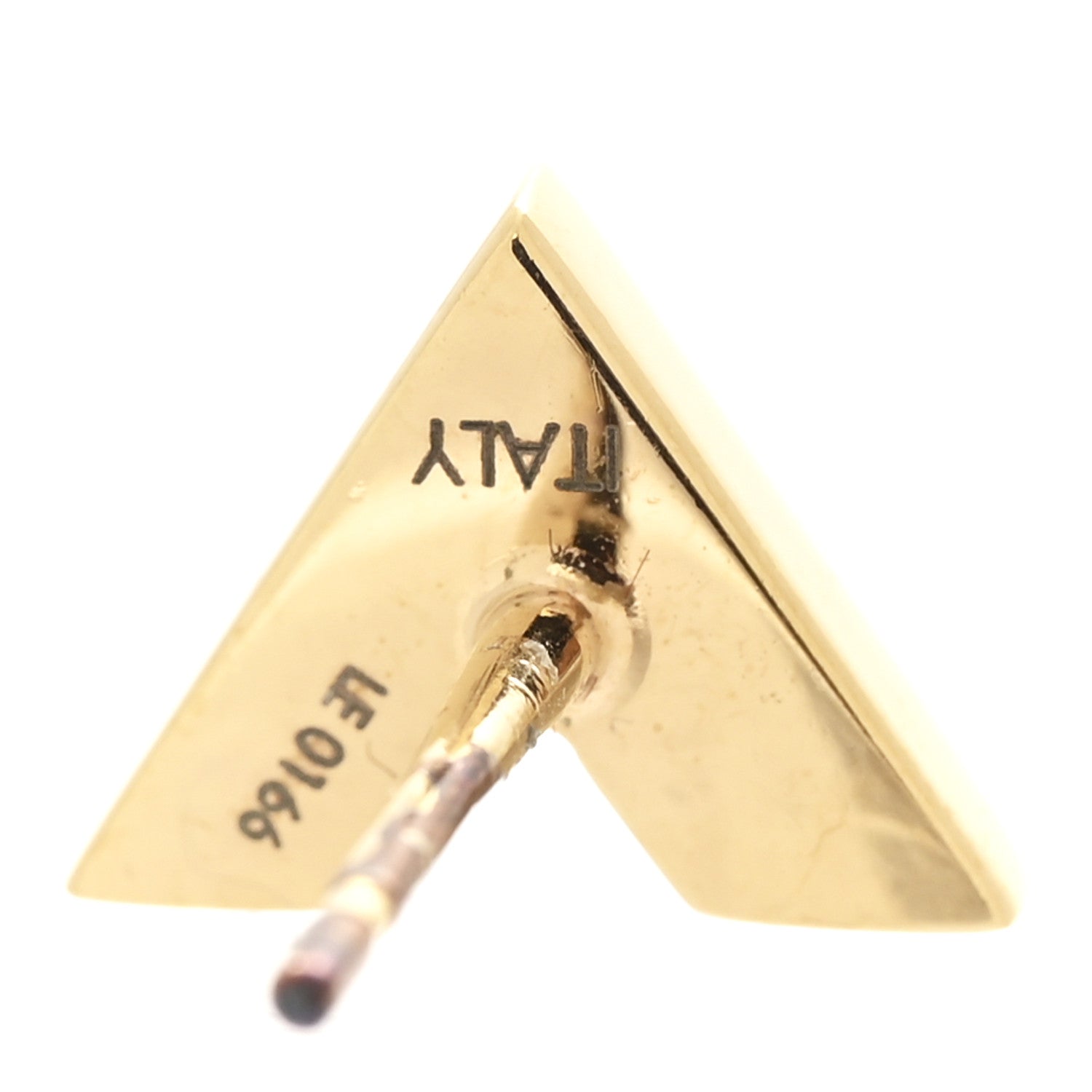 Brass Essential V Stud Earrings Gold
