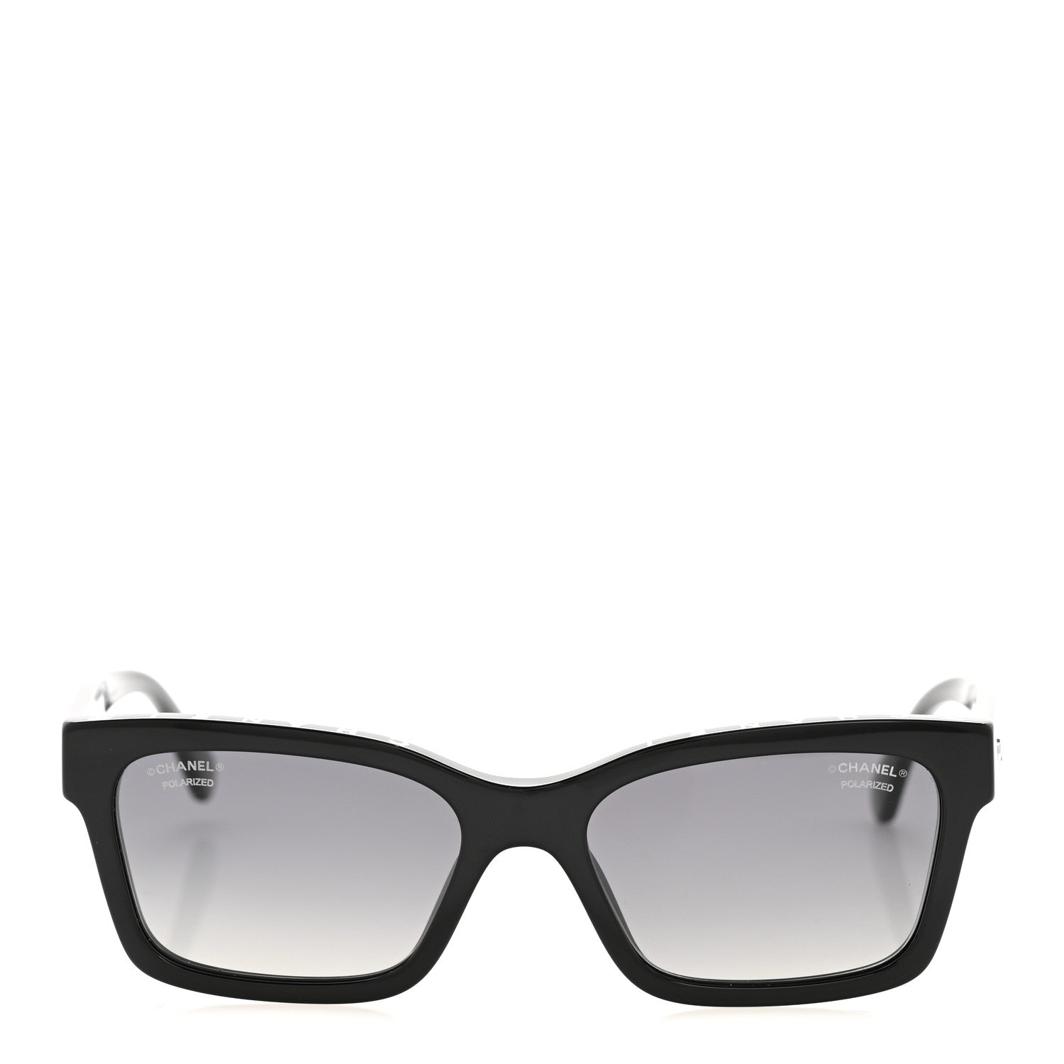 Acetate Polarized Square Sunglasses 5417 Black