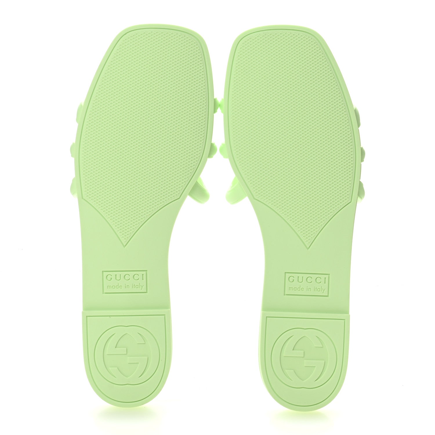Rubber Interlocking G Womens Slide Sandals 37 Oscar Water
