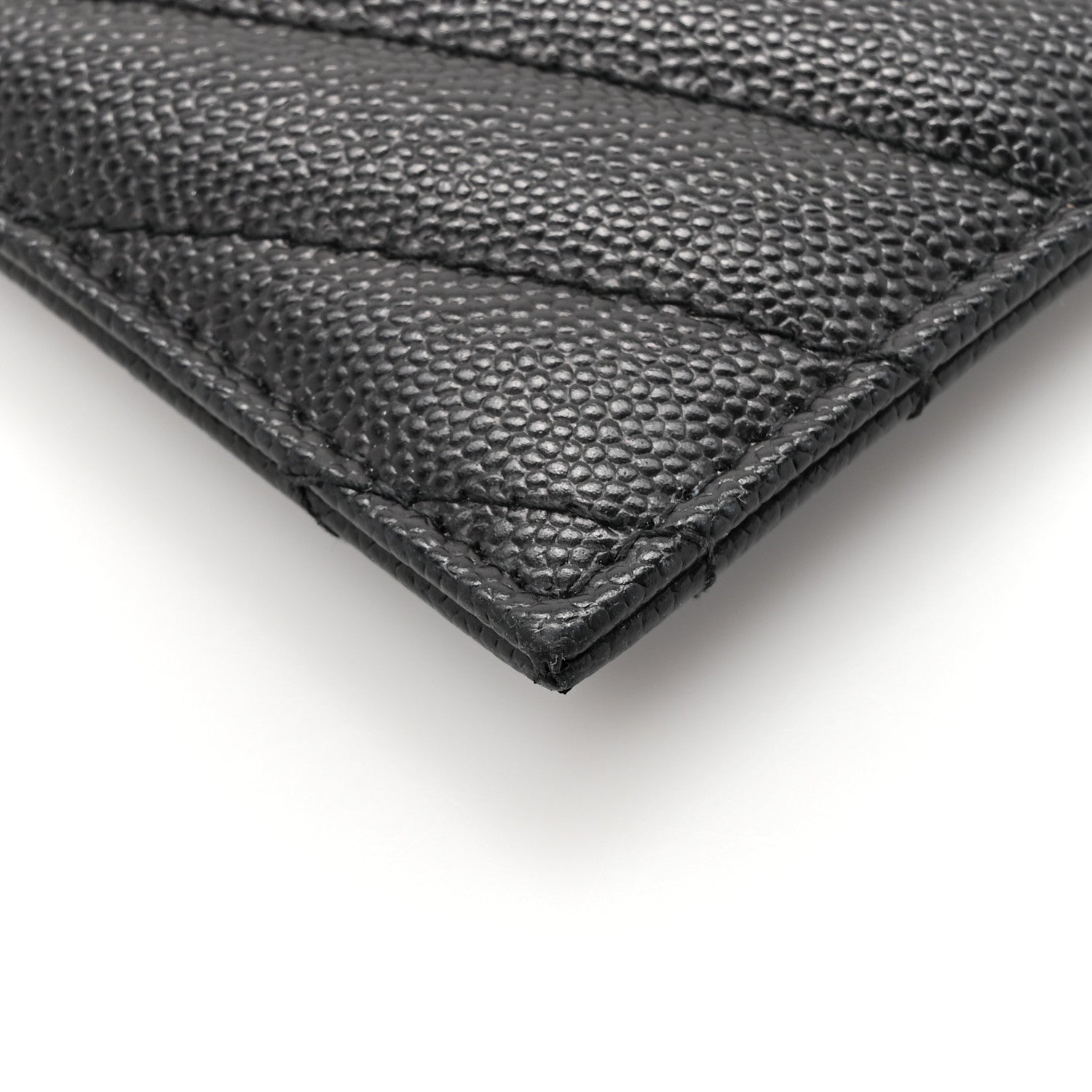 Grain De Poudre Chevron Monogram Monochrome Bill Pouch Black