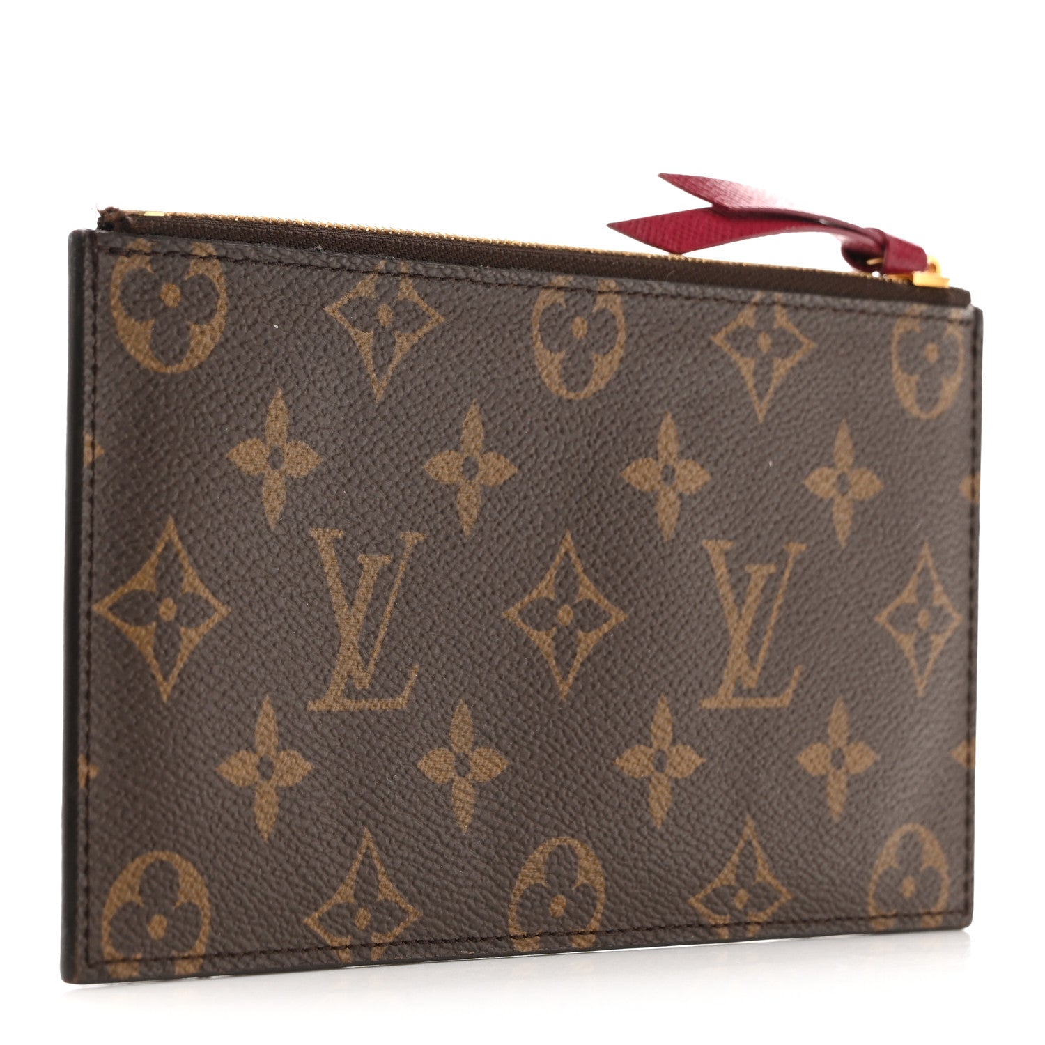 Monogram Felicie Chain Wallet Zippered Insert Fuchsia